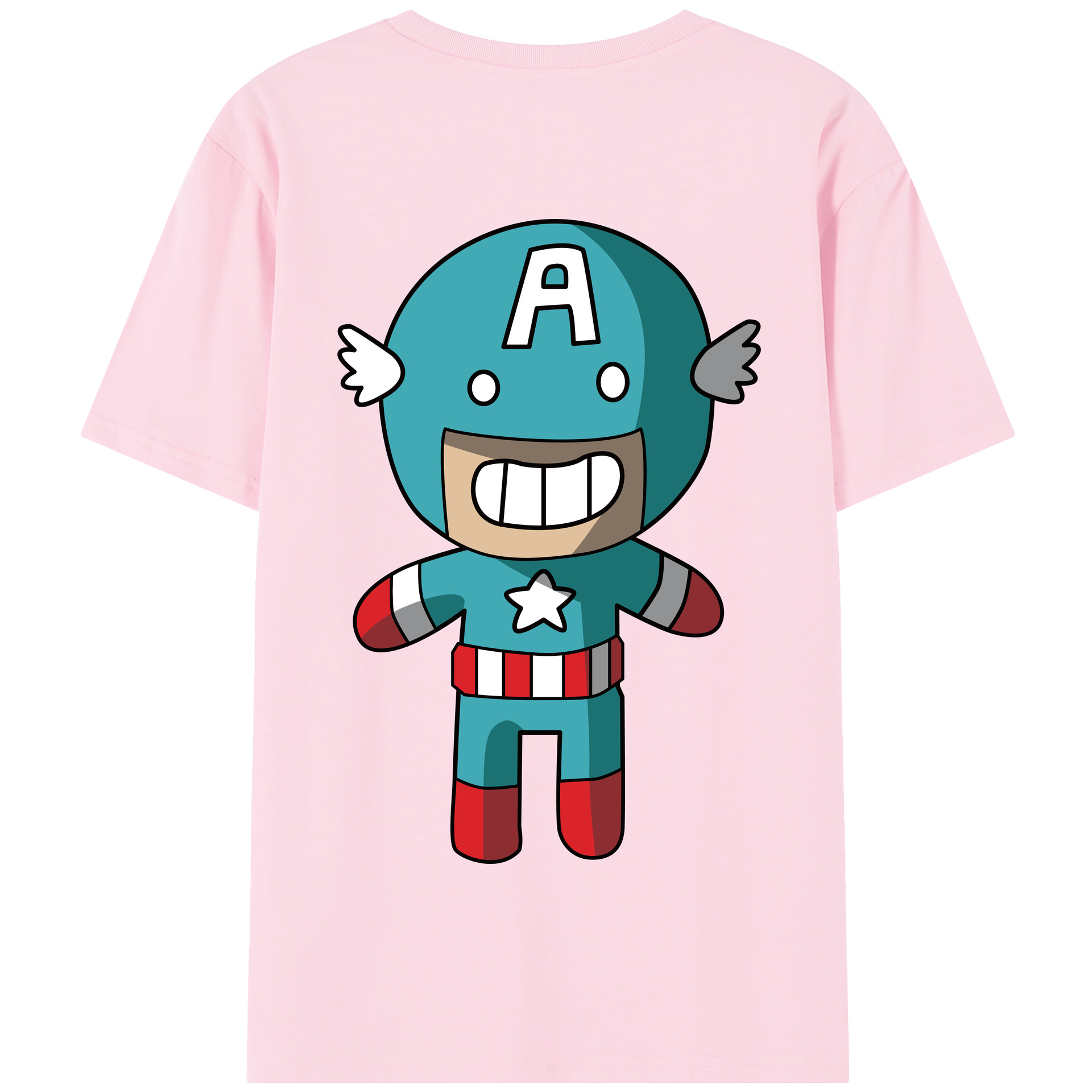 （画像用） アベンジャーズ The Avengers 綿100％半袖Tシャツ（背面プリント）