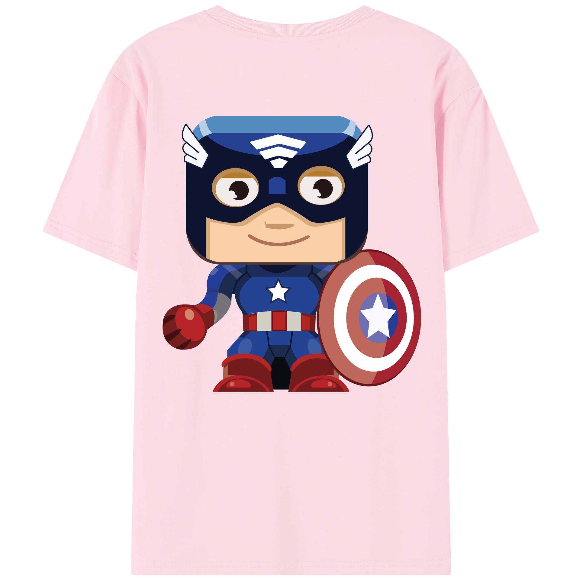 （画像用） アベンジャーズ The Avengers 綿100％半袖Tシャツ（背面プリント）
