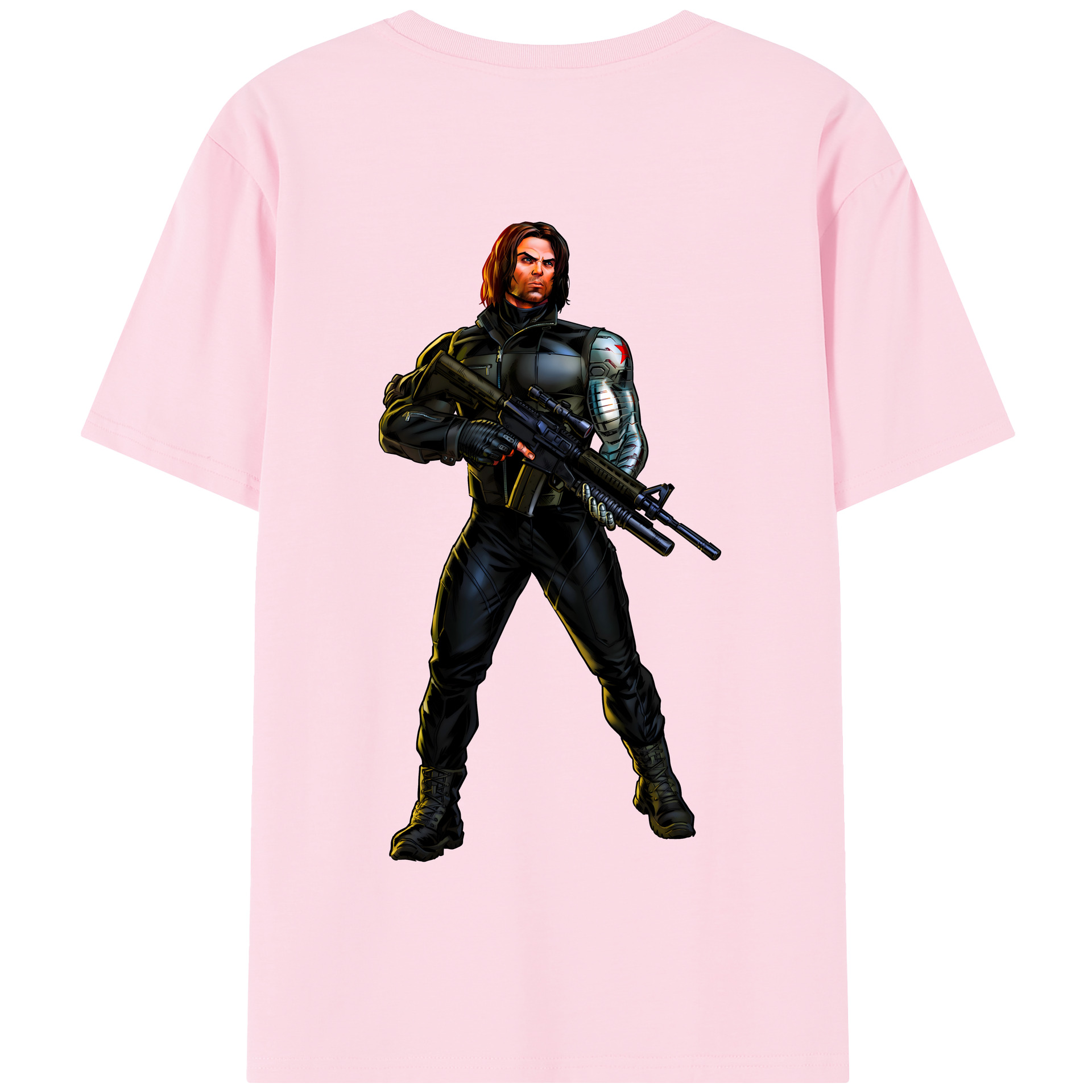 （画像用） アベンジャーズ The Avengers 綿100％半袖Tシャツ（背面プリント）