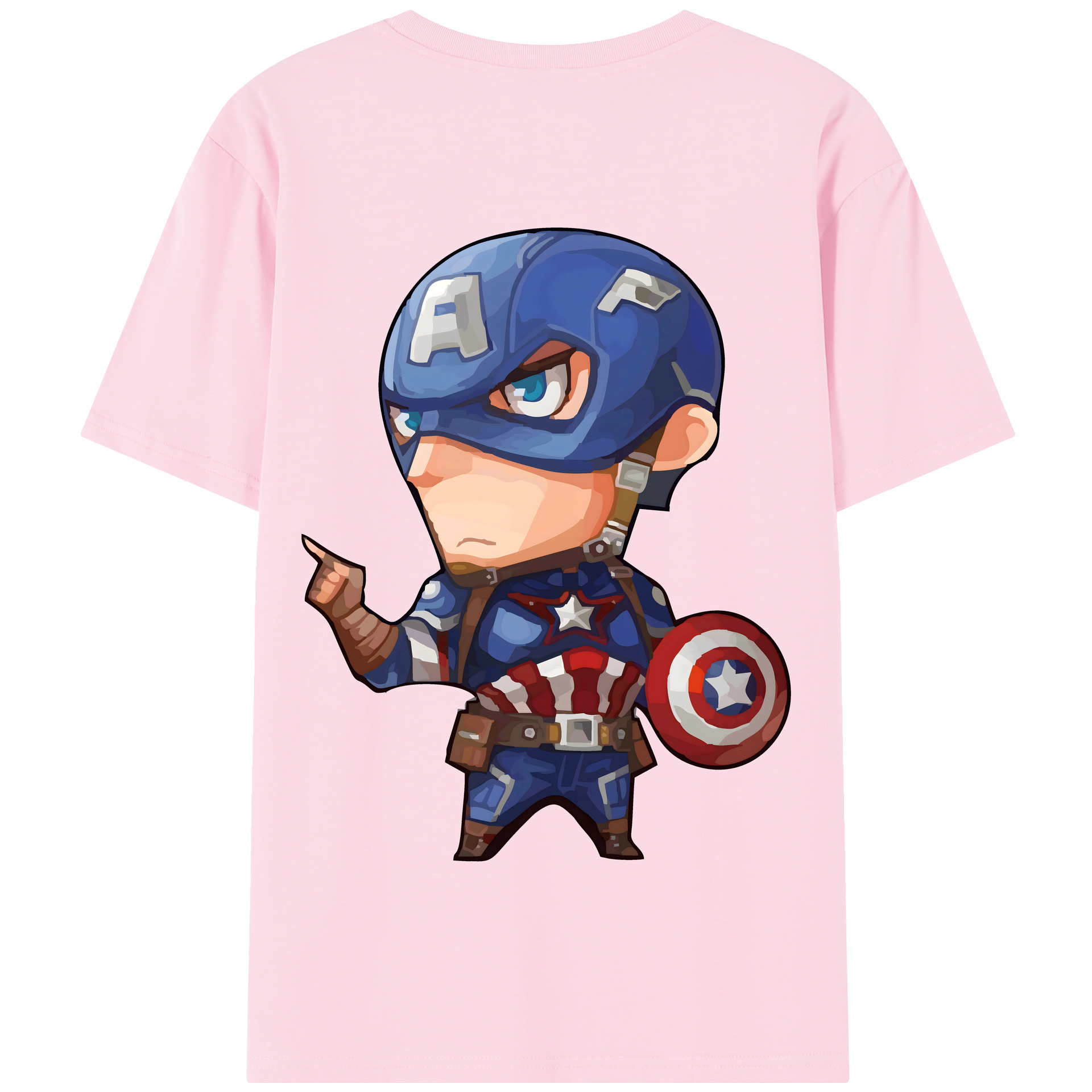（画像用） アベンジャーズ The Avengers 綿100％半袖Tシャツ（背面プリント）