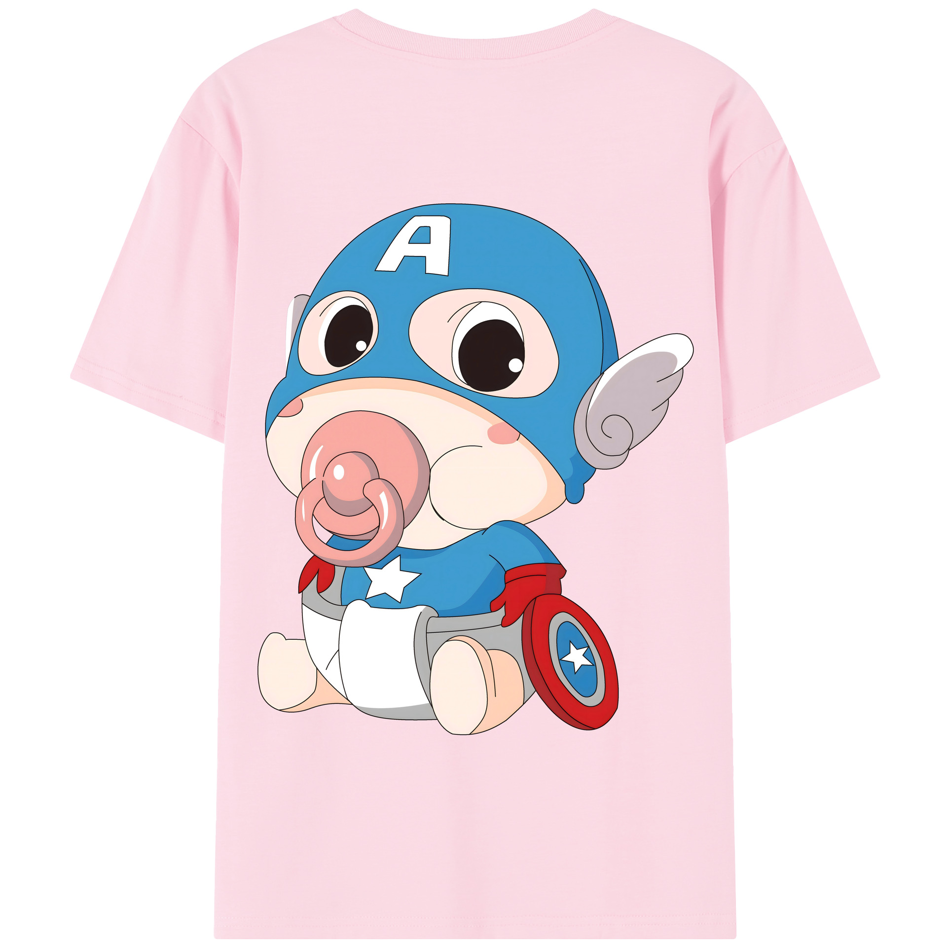 （画像用） アベンジャーズ The Avengers 綿100％半袖Tシャツ（背面プリント）
