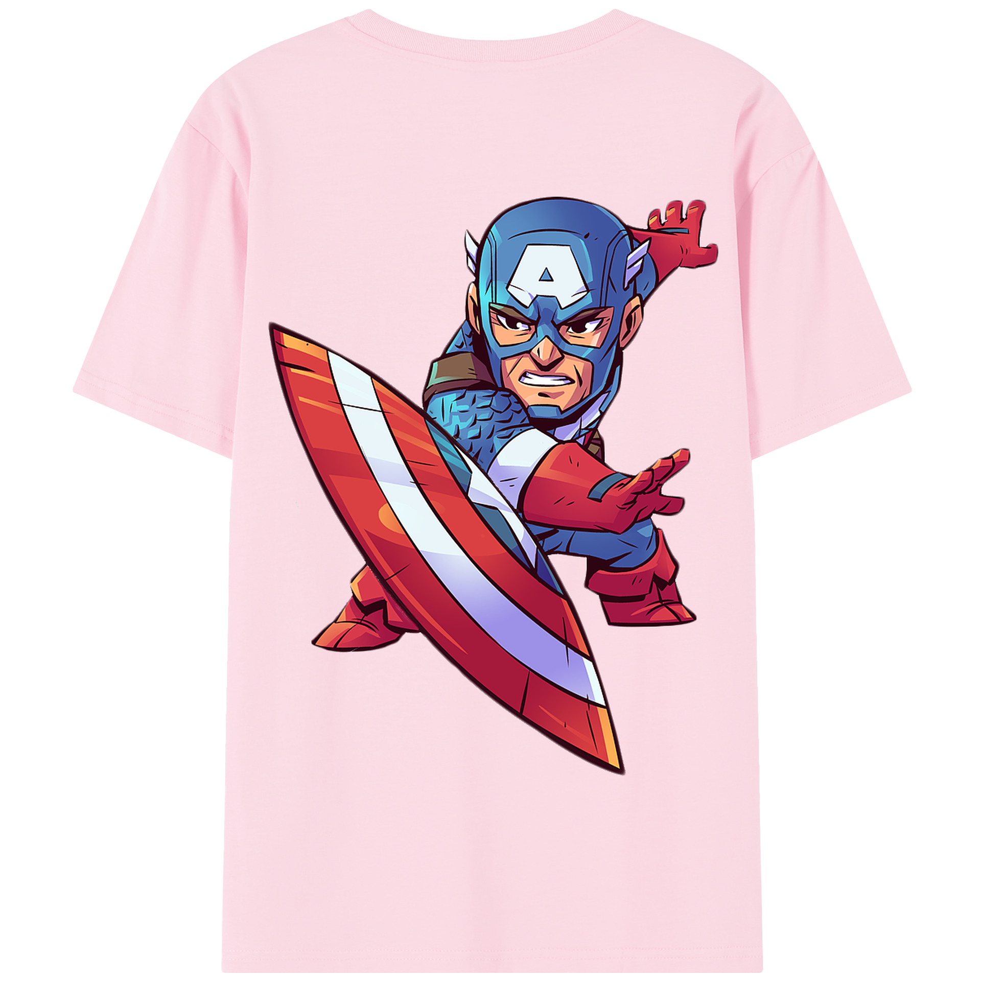 （画像用） アベンジャーズ The Avengers 綿100％半袖Tシャツ（背面プリント）
