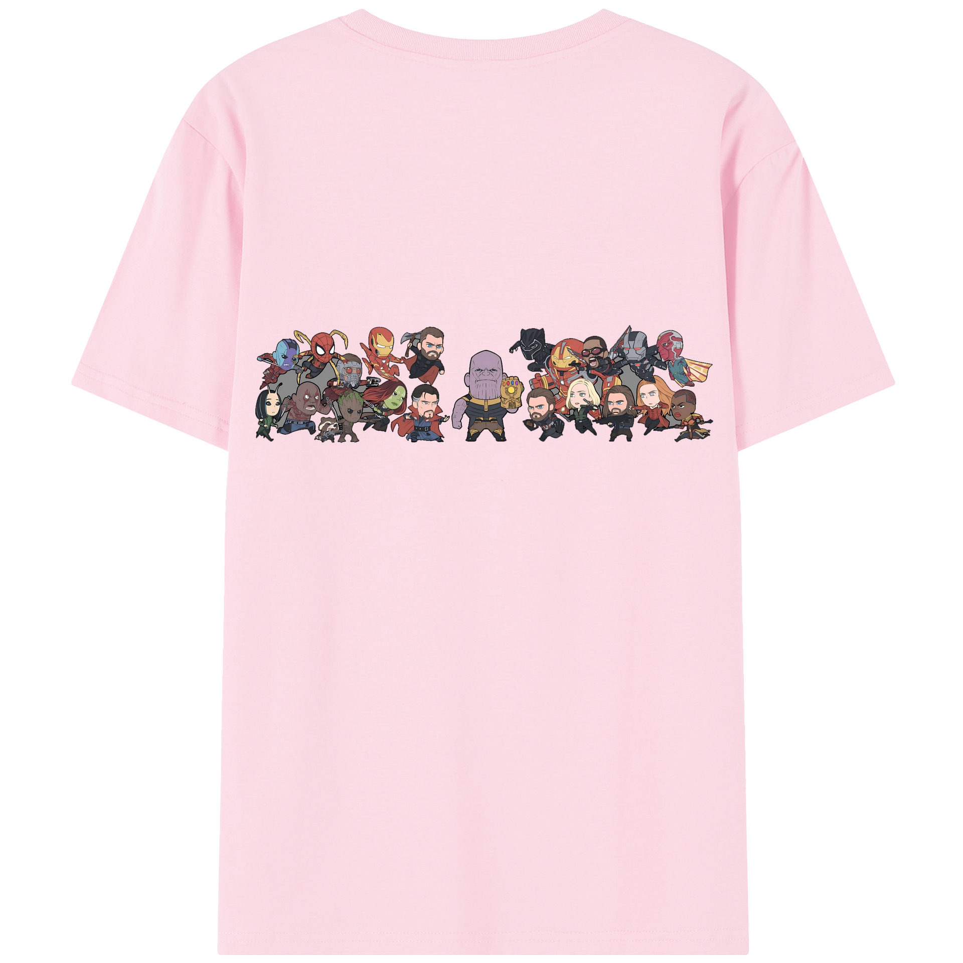 （画像用） アベンジャーズ The Avengers 綿100％半袖Tシャツ（背面プリント）