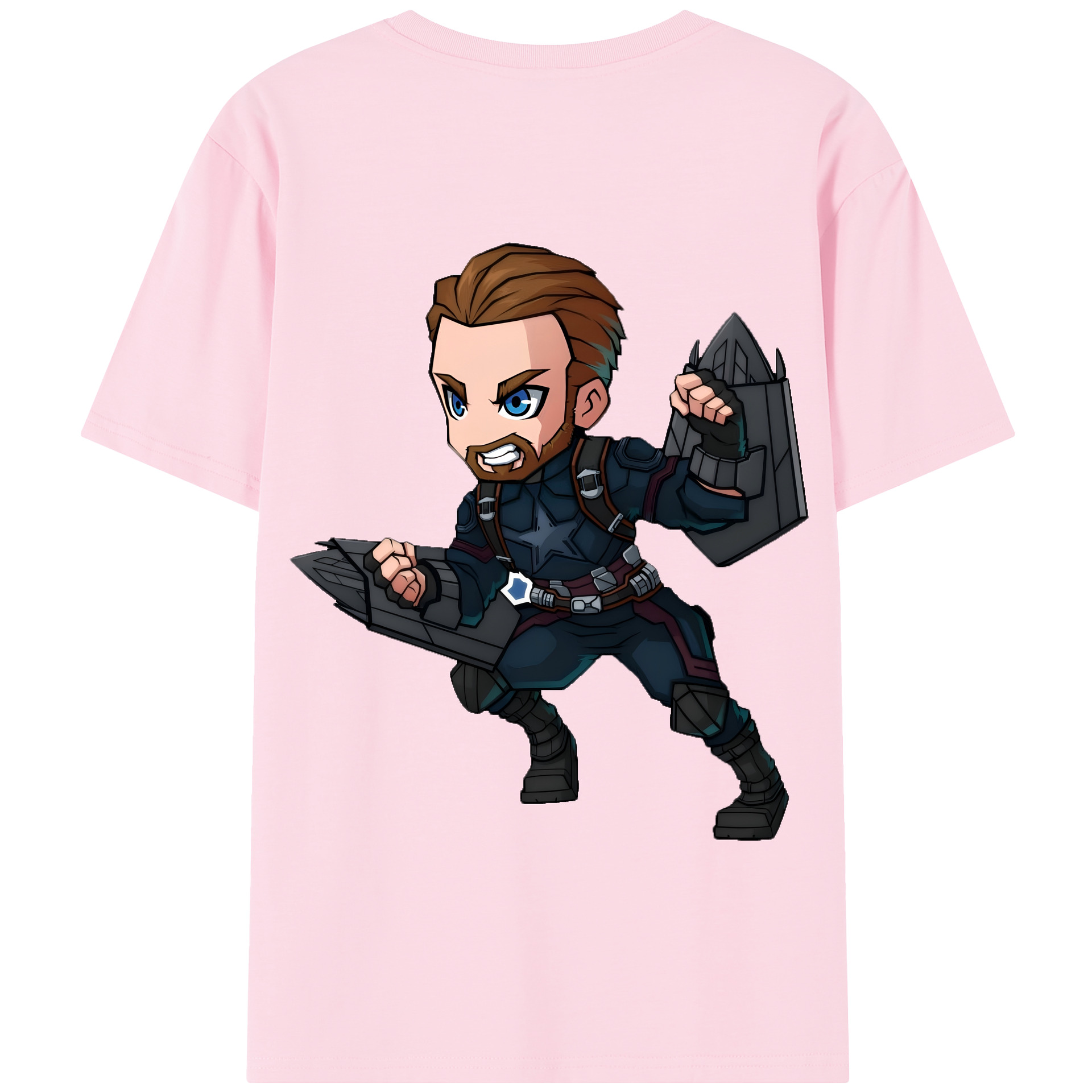 （画像用） アベンジャーズ The Avengers 綿100％半袖Tシャツ（背面プリント）