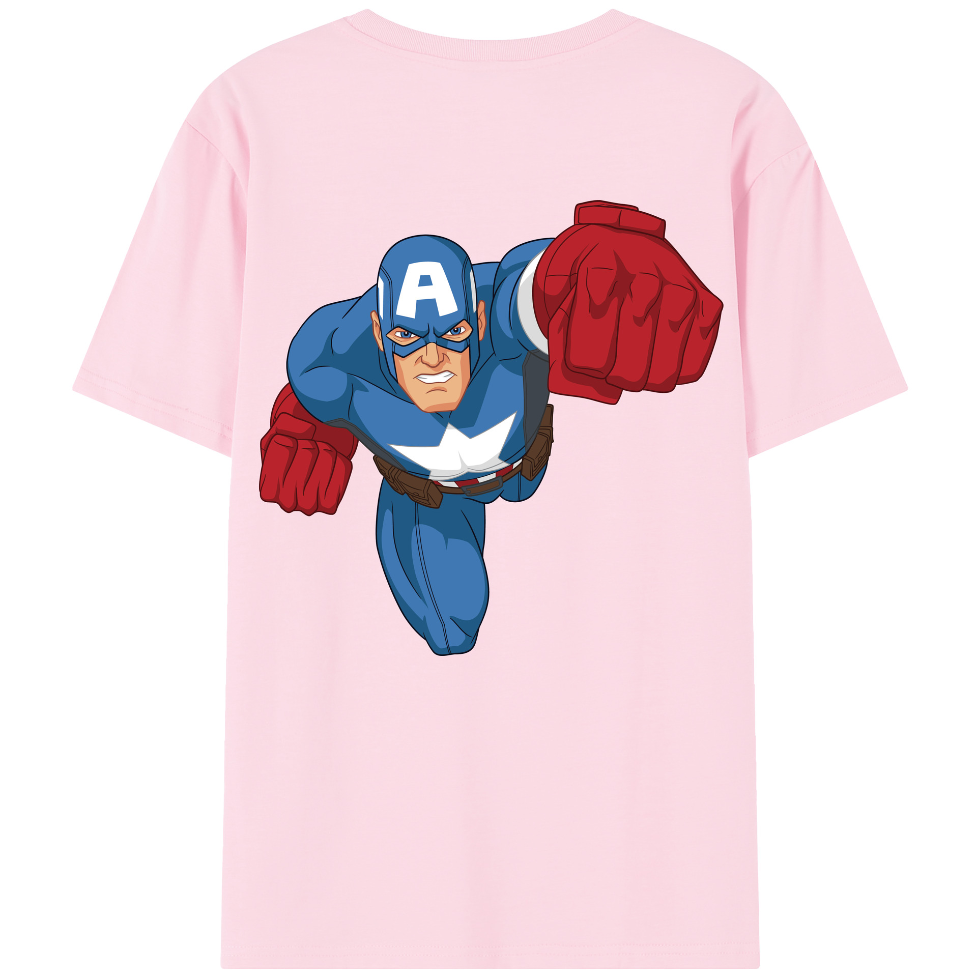 （画像用） アベンジャーズ The Avengers 綿100％半袖Tシャツ（背面プリント）