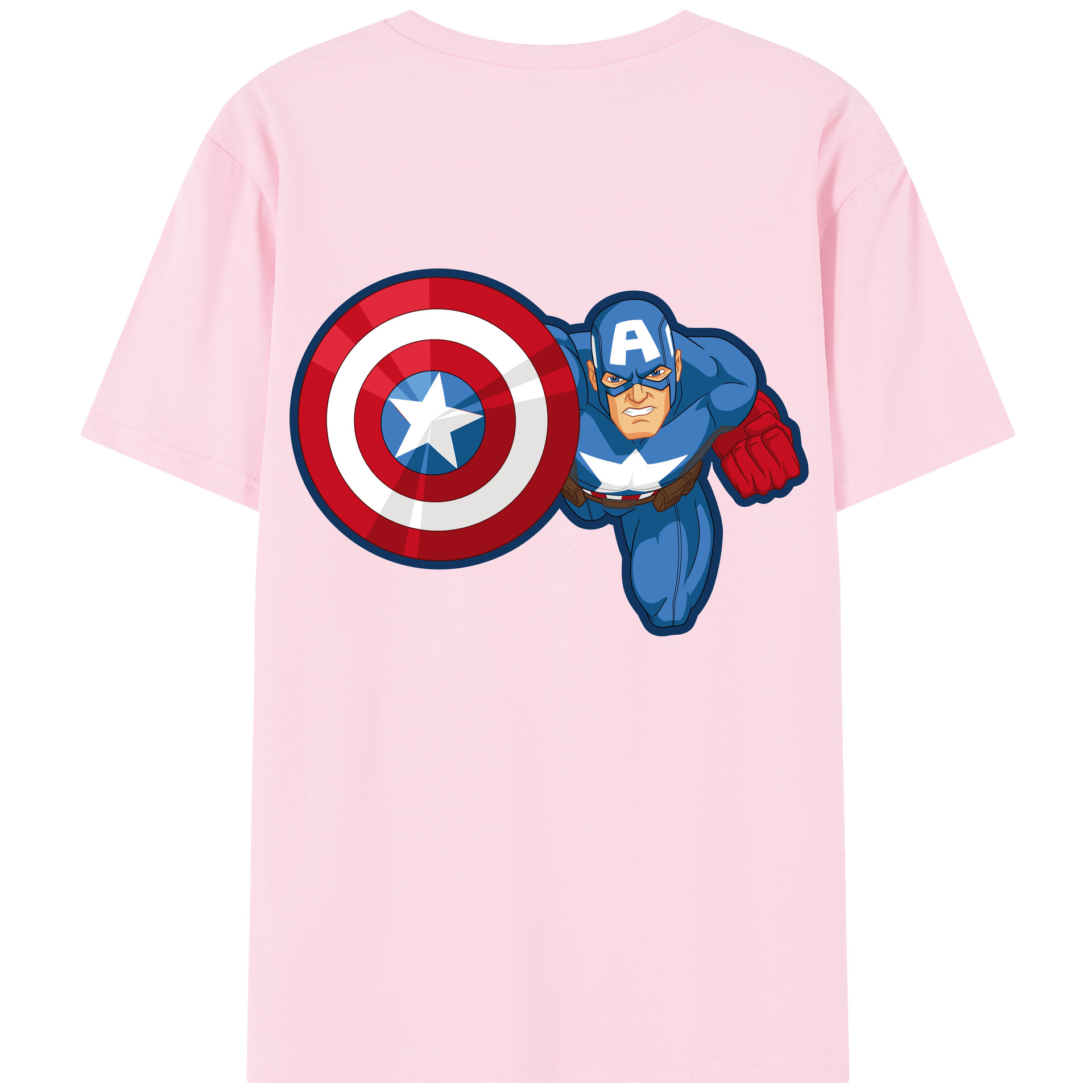 （画像用） アベンジャーズ The Avengers 綿100％半袖Tシャツ（背面プリント）