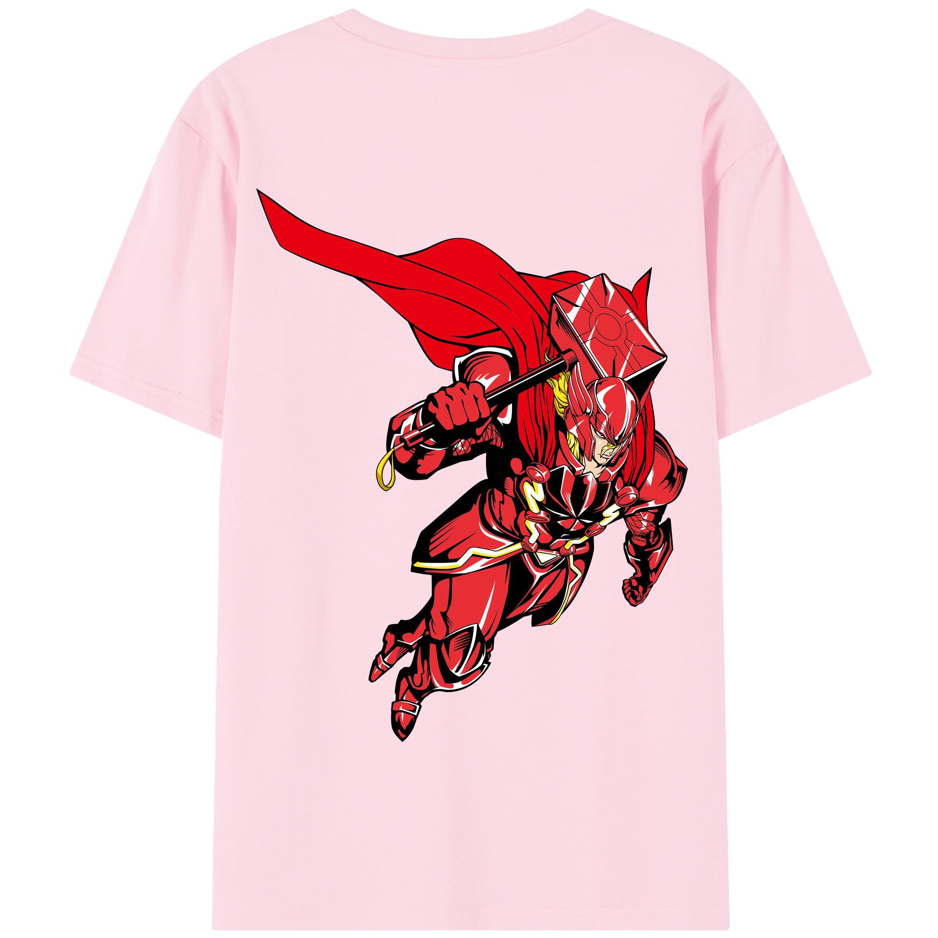 （画像用） アベンジャーズ The Avengers 綿100％半袖Tシャツ（背面プリント）