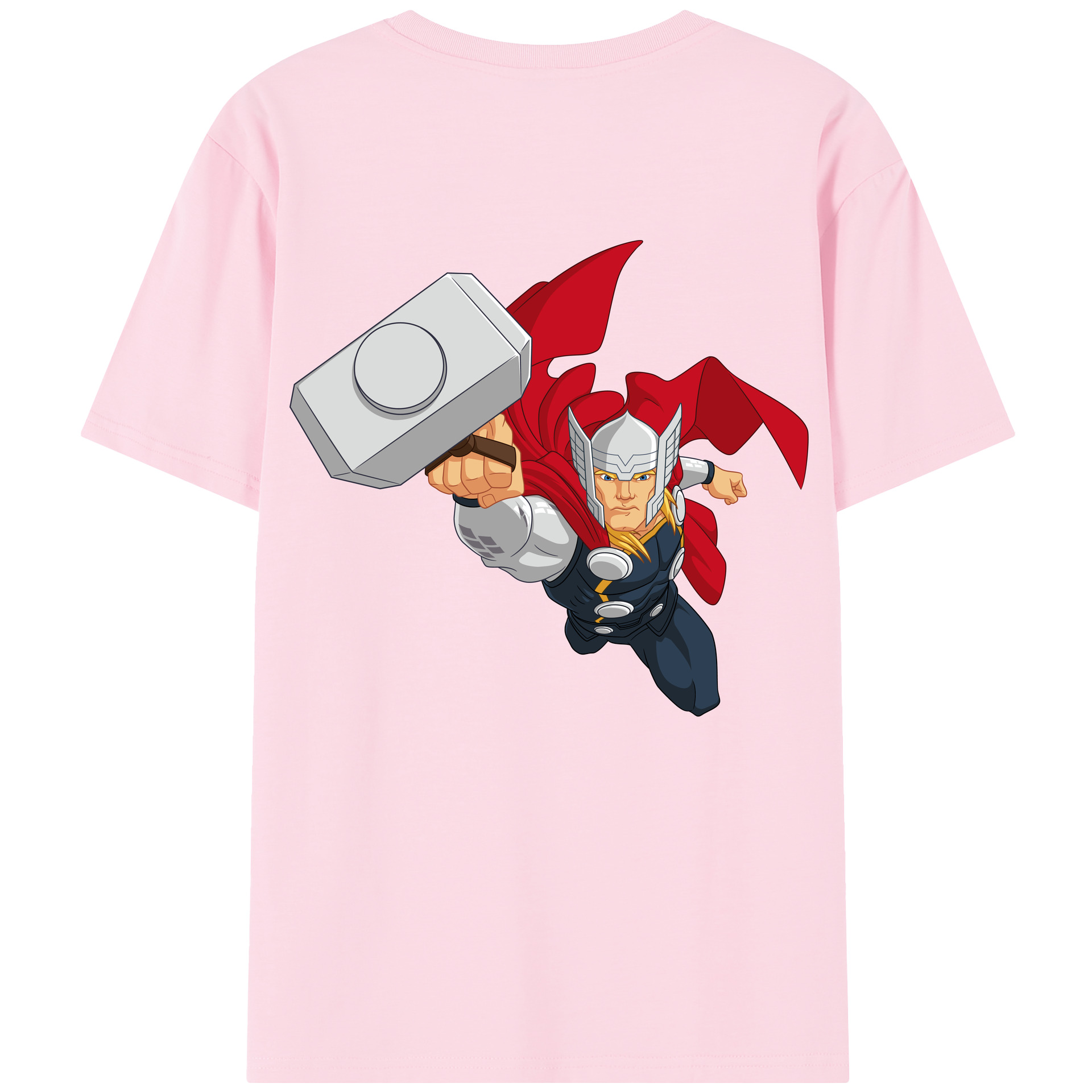 （画像用） アベンジャーズ The Avengers 綿100％半袖Tシャツ（背面プリント）