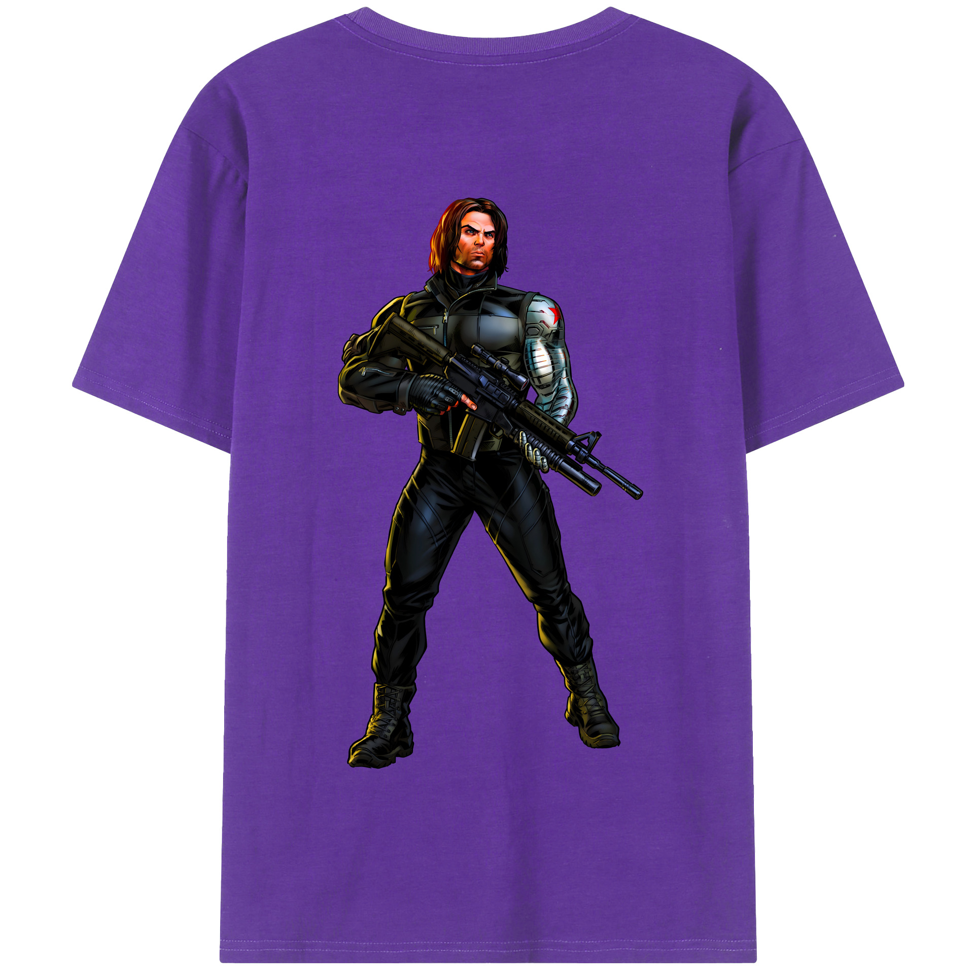 （画像用） アベンジャーズ The Avengers 綿100％半袖Tシャツ（背面プリント）