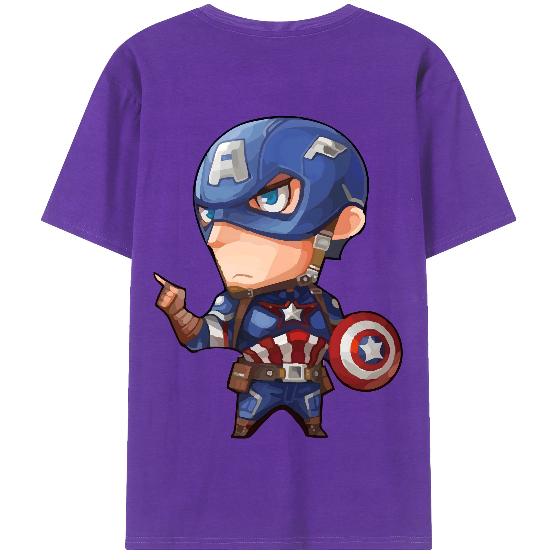 （画像用） アベンジャーズ The Avengers 綿100％半袖Tシャツ（背面プリント）