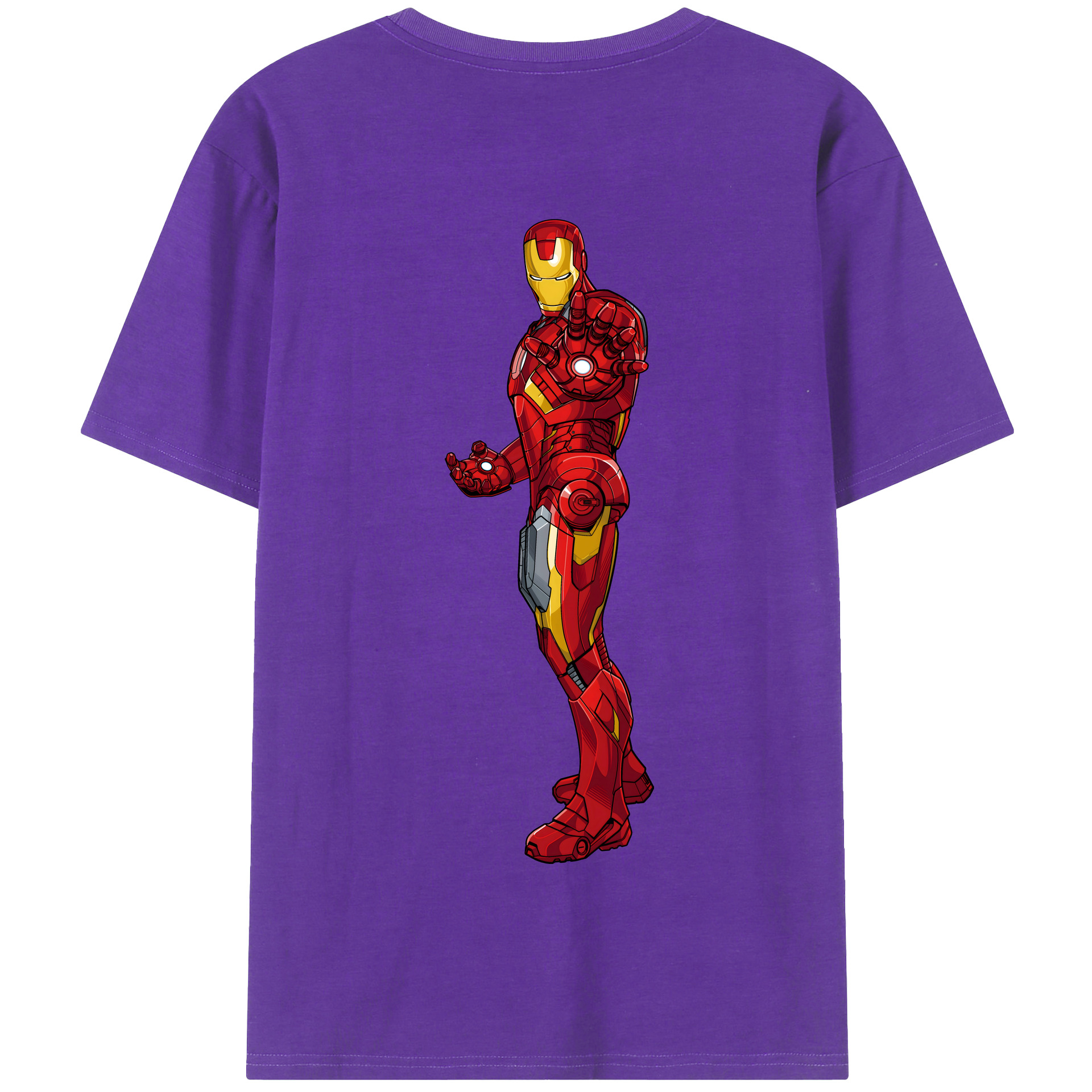 （画像用） アベンジャーズ The Avengers 綿100％半袖Tシャツ（背面プリント）