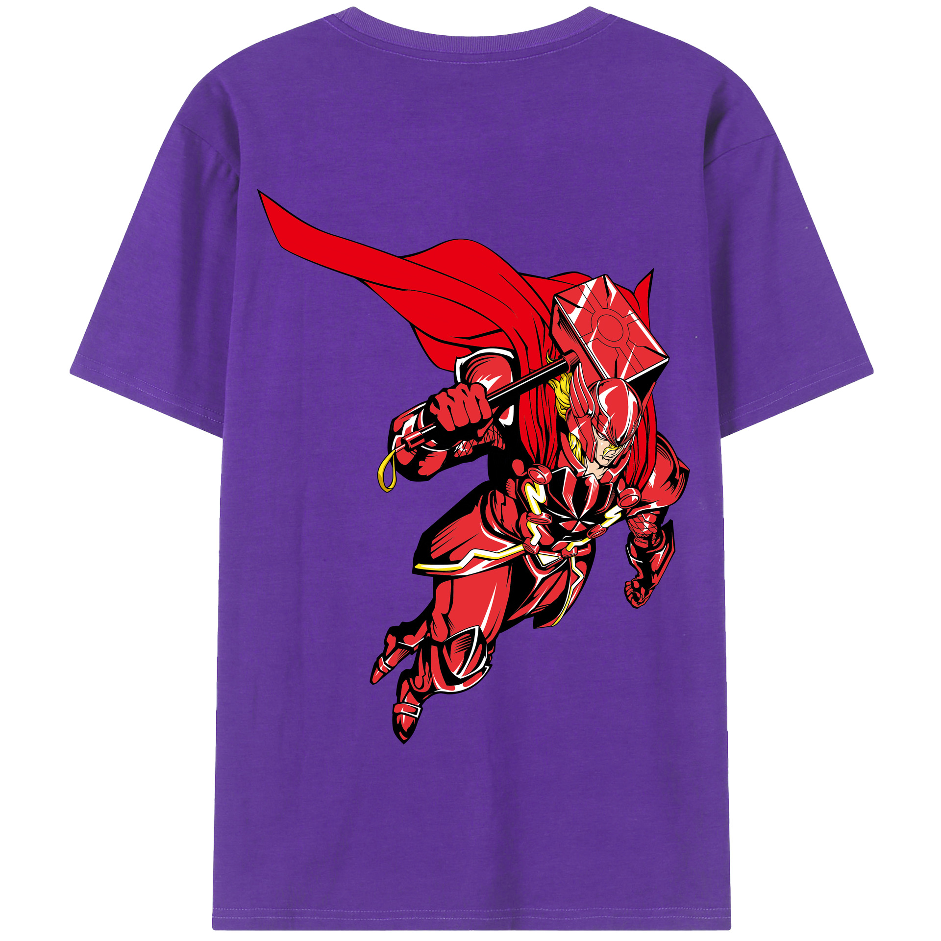 （画像用） アベンジャーズ The Avengers 綿100％半袖Tシャツ（背面プリント）