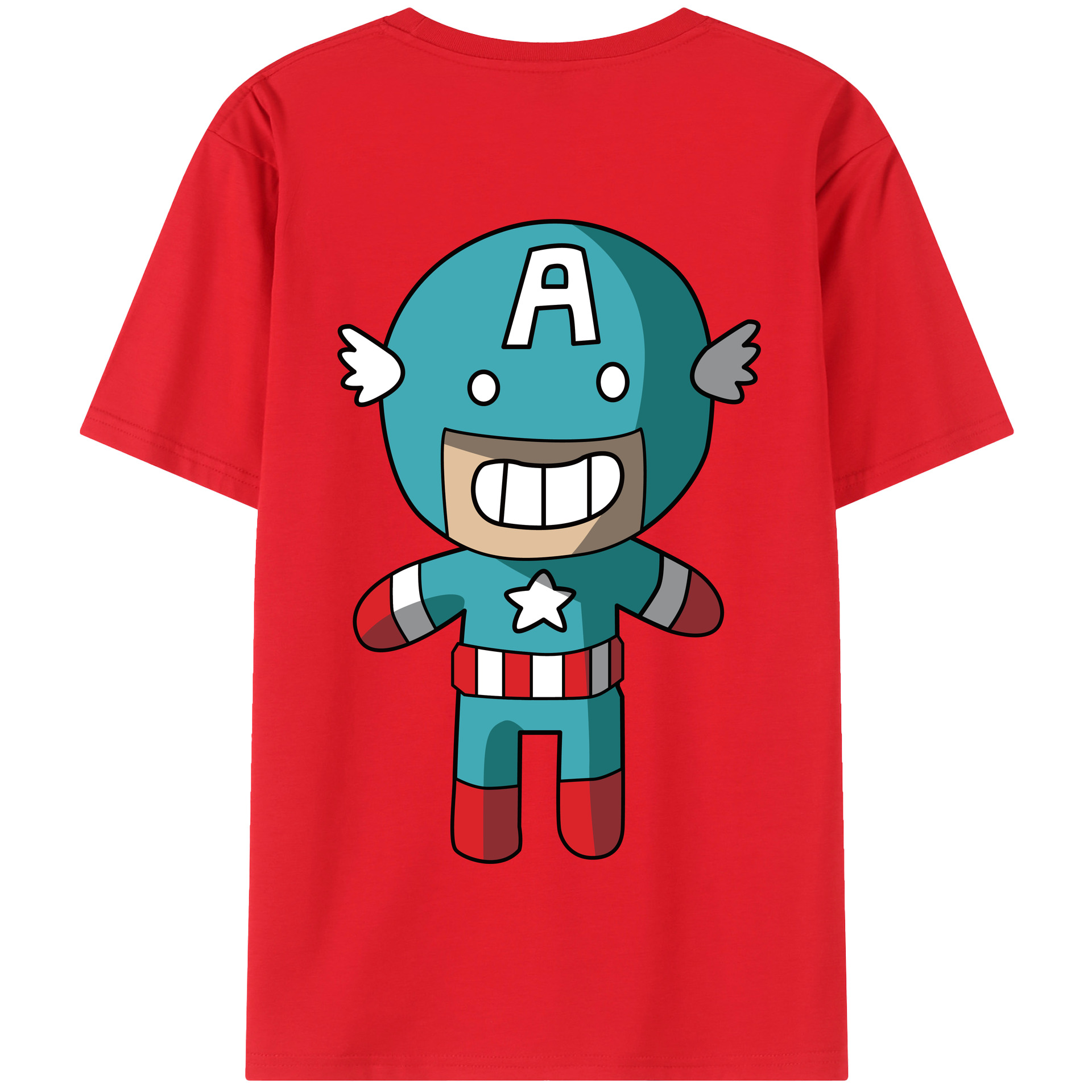 （画像用） アベンジャーズ The Avengers 綿100％半袖Tシャツ（背面プリント）
