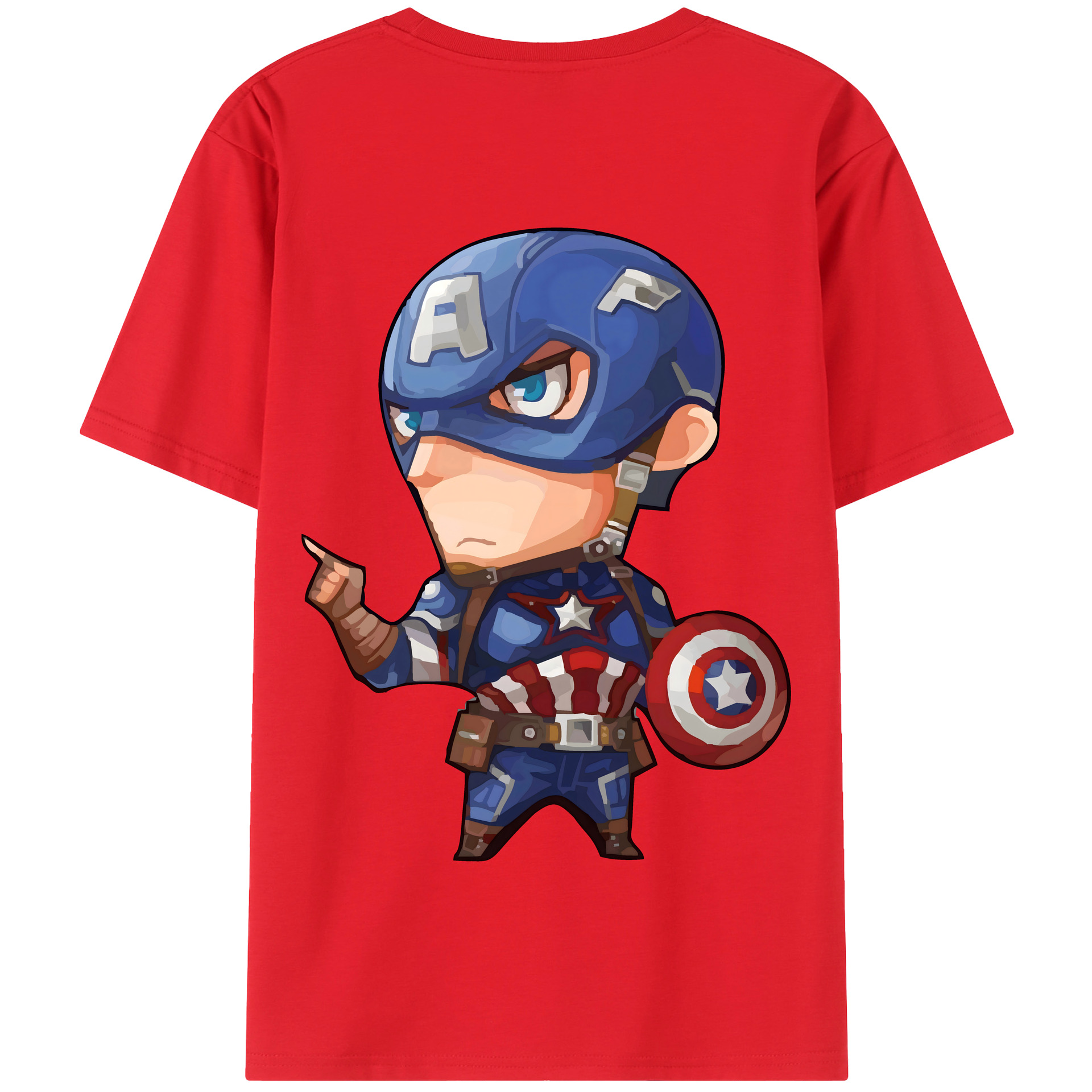 （画像用） アベンジャーズ The Avengers 綿100％半袖Tシャツ（背面プリント）