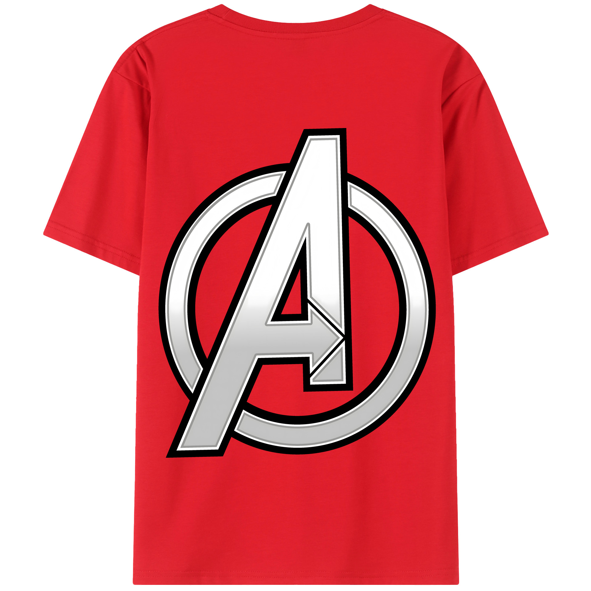 （画像用） アベンジャーズ The Avengers 綿100％半袖Tシャツ（背面プリント）