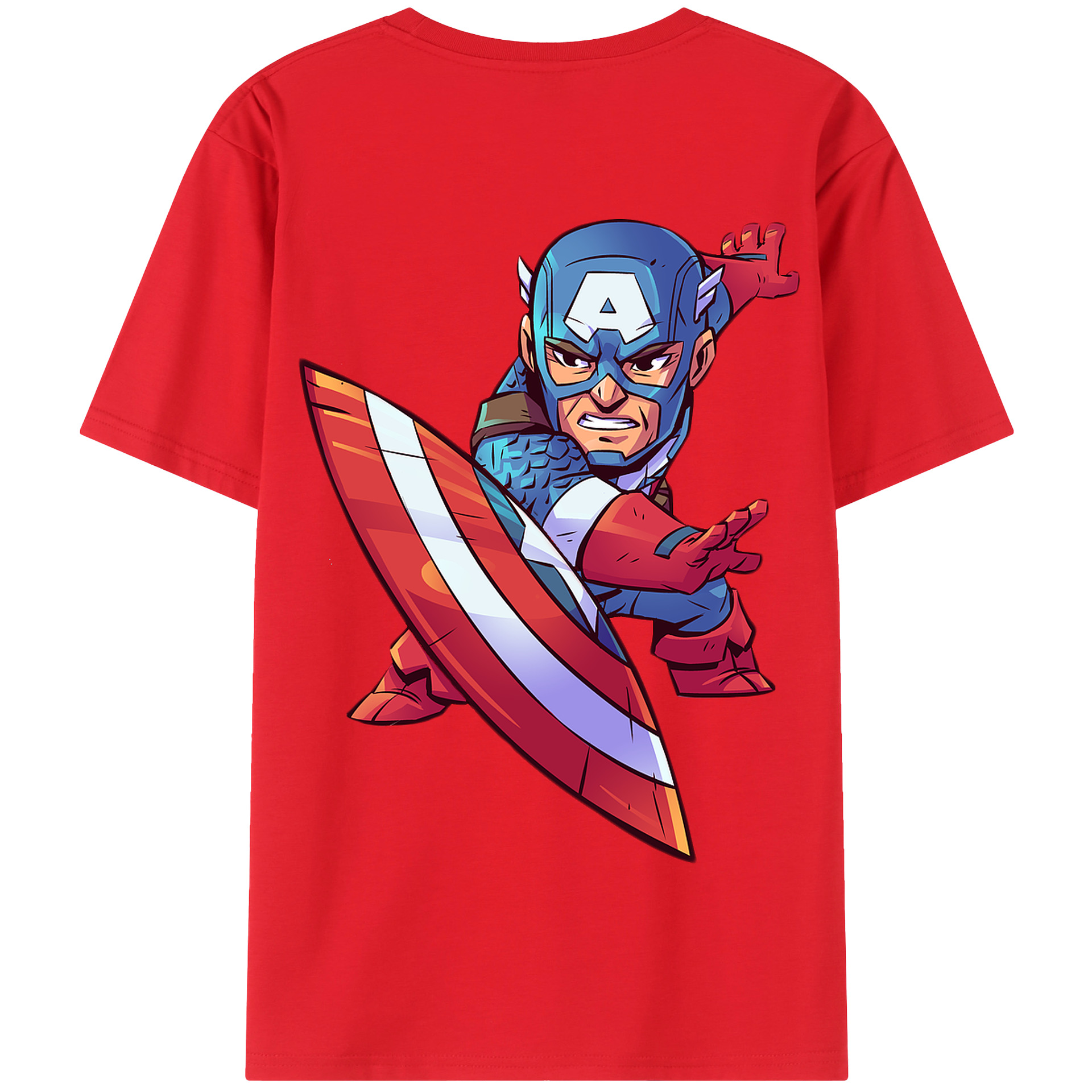 （画像用） アベンジャーズ The Avengers 綿100％半袖Tシャツ（背面プリント）