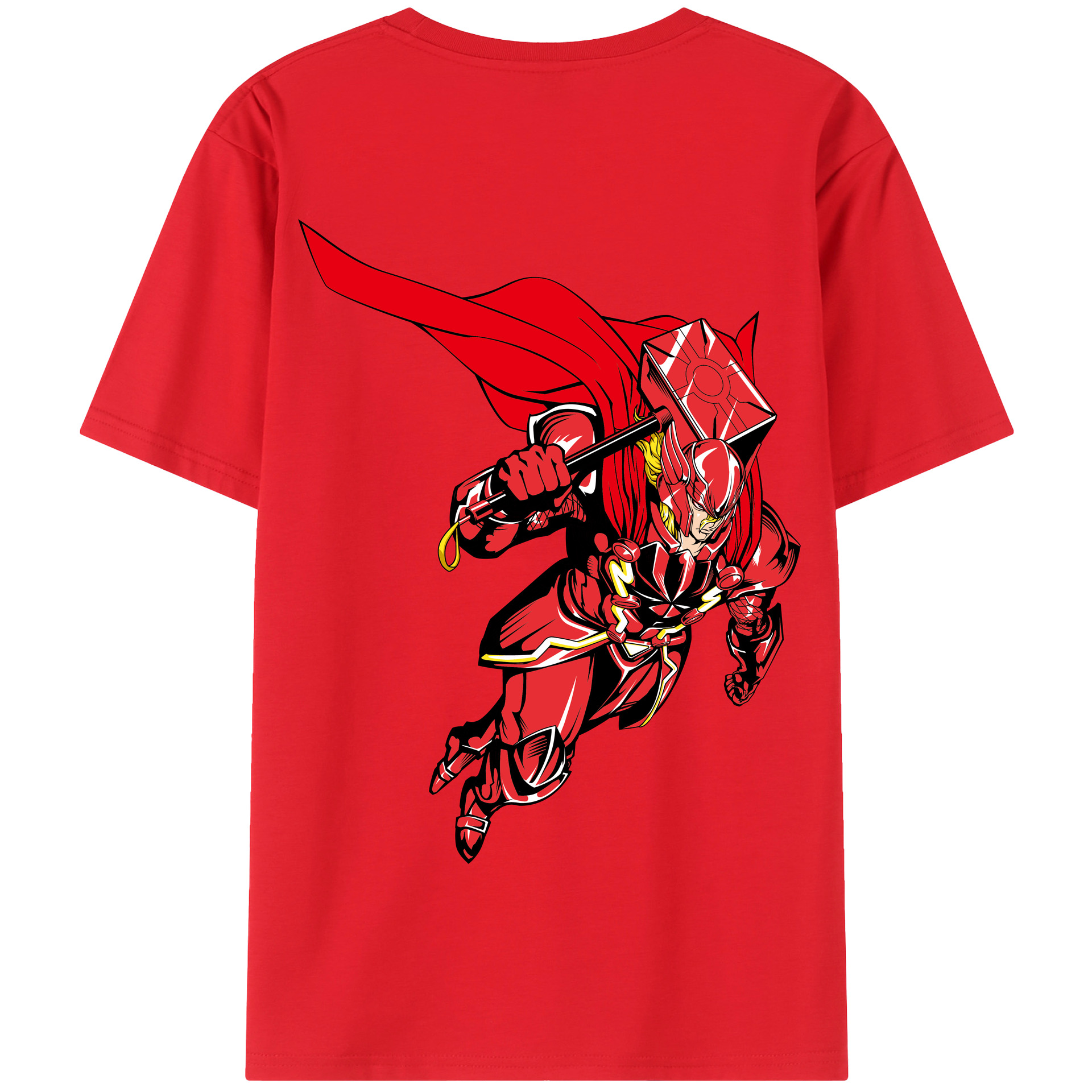 （画像用） アベンジャーズ The Avengers 綿100％半袖Tシャツ（背面プリント）