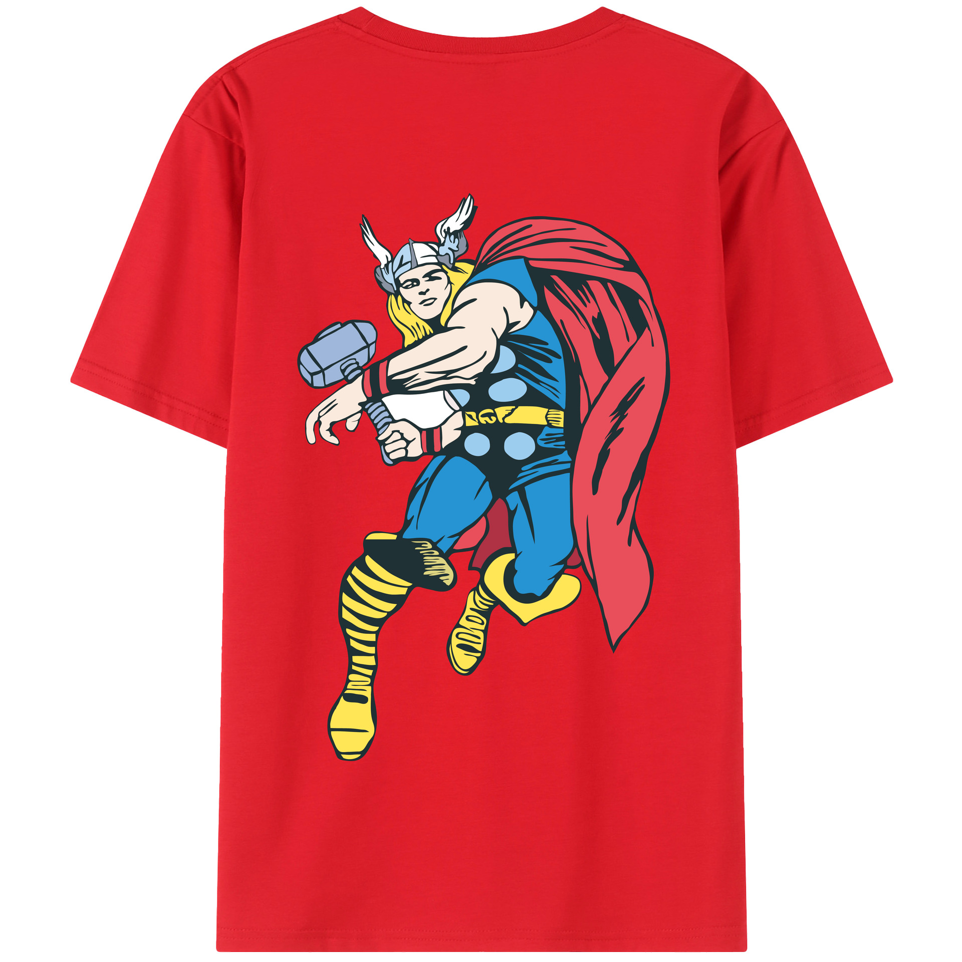 （画像用） アベンジャーズ The Avengers 綿100％半袖Tシャツ（背面プリント）