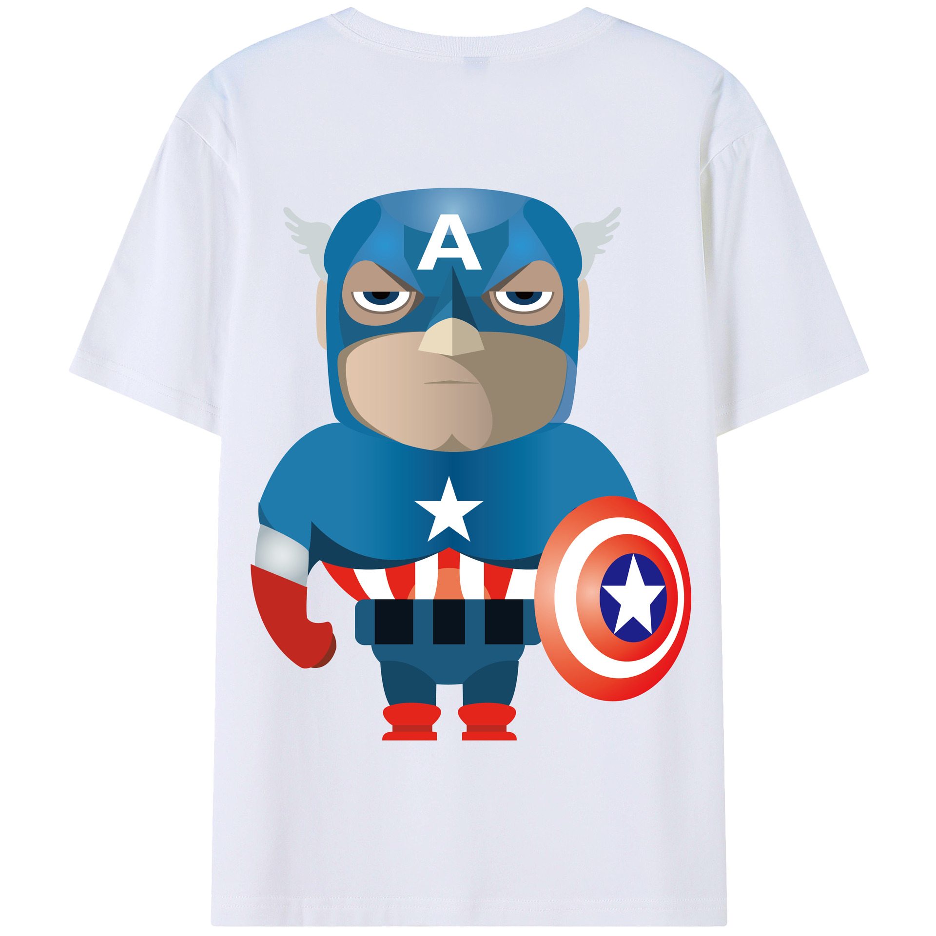 （画像用） アベンジャーズ The Avengers 綿100％半袖Tシャツ（背面プリント）
