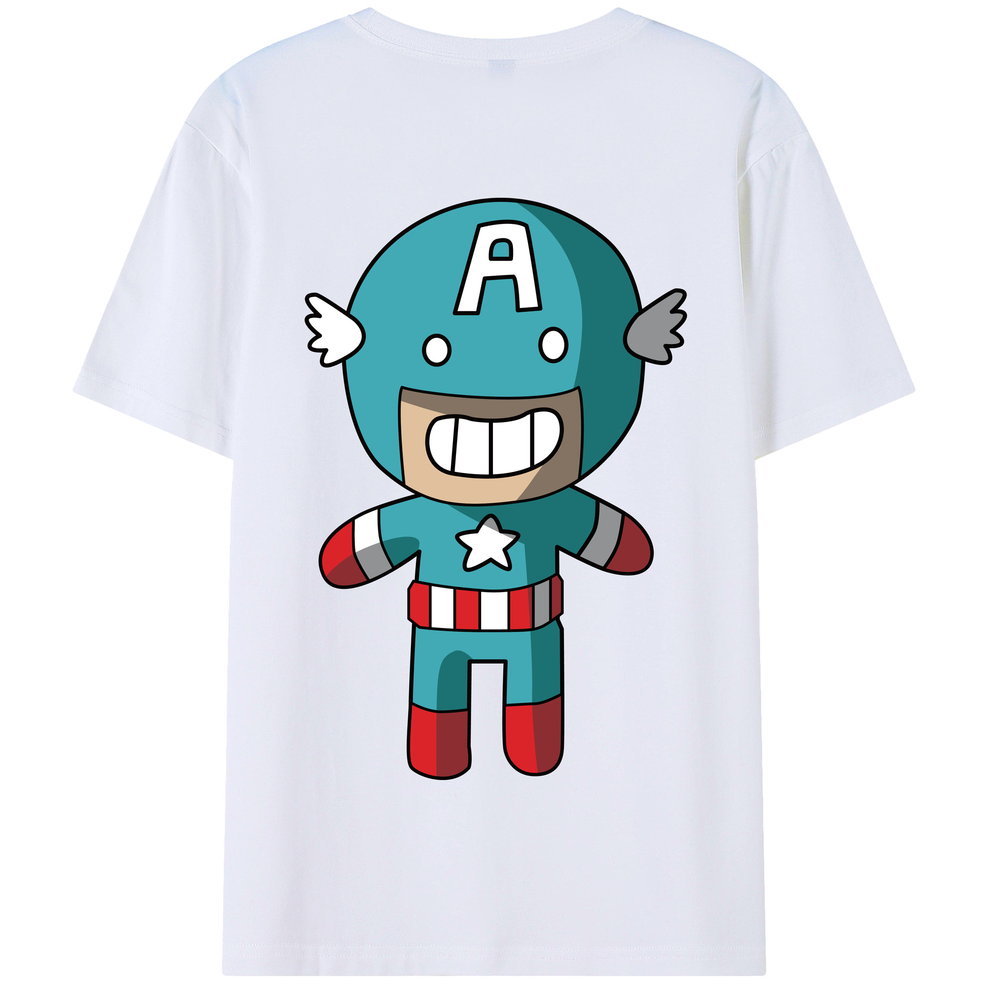 （画像用） アベンジャーズ The Avengers 綿100％半袖Tシャツ（背面プリント）