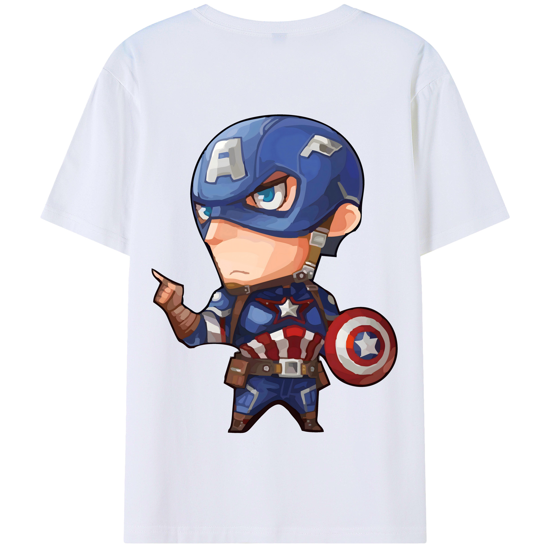 （画像用） アベンジャーズ The Avengers 綿100％半袖Tシャツ（背面プリント）