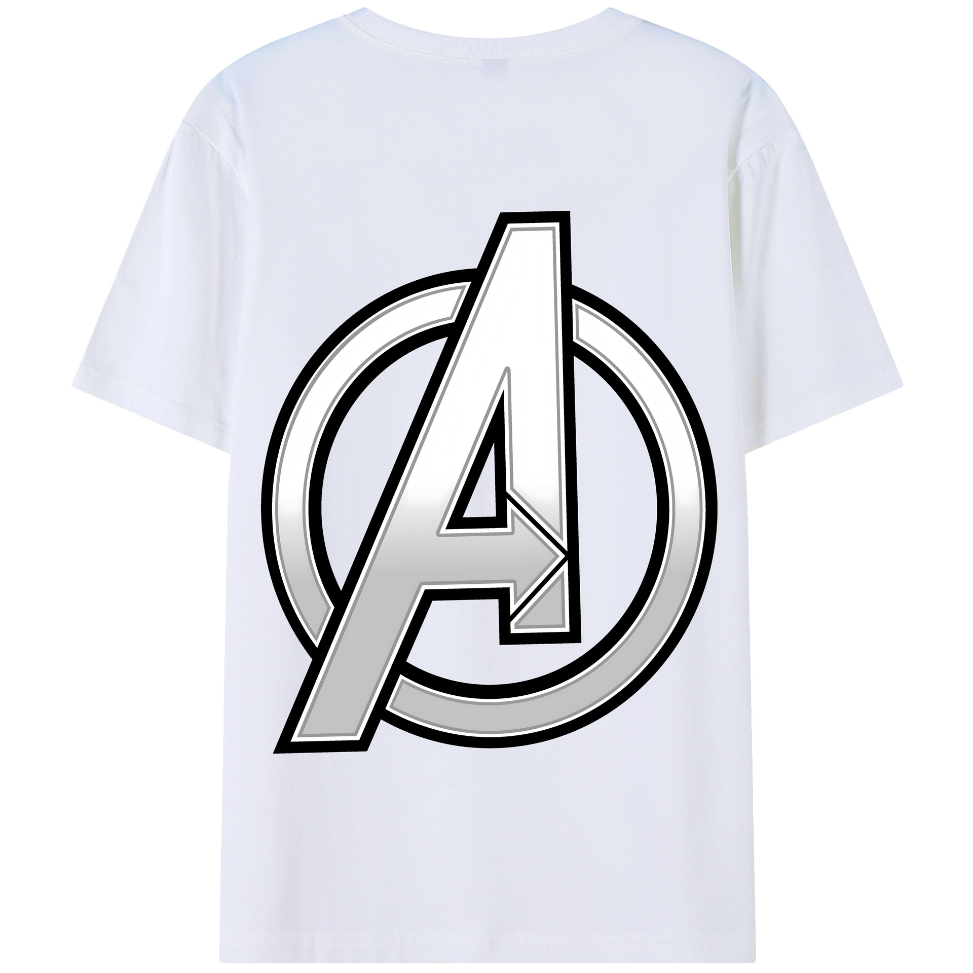 （画像用） アベンジャーズ The Avengers 綿100％半袖Tシャツ（背面プリント）