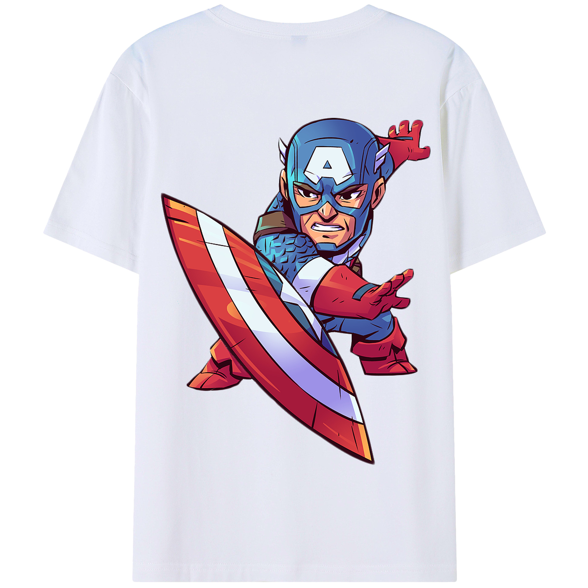 （画像用） アベンジャーズ The Avengers 綿100％半袖Tシャツ（背面プリント）