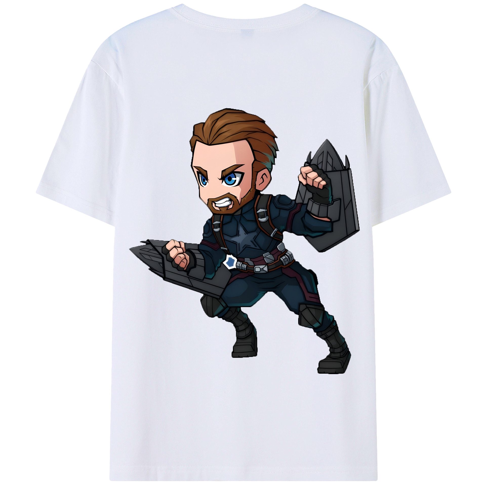 （画像用） アベンジャーズ The Avengers 綿100％半袖Tシャツ（背面プリント）