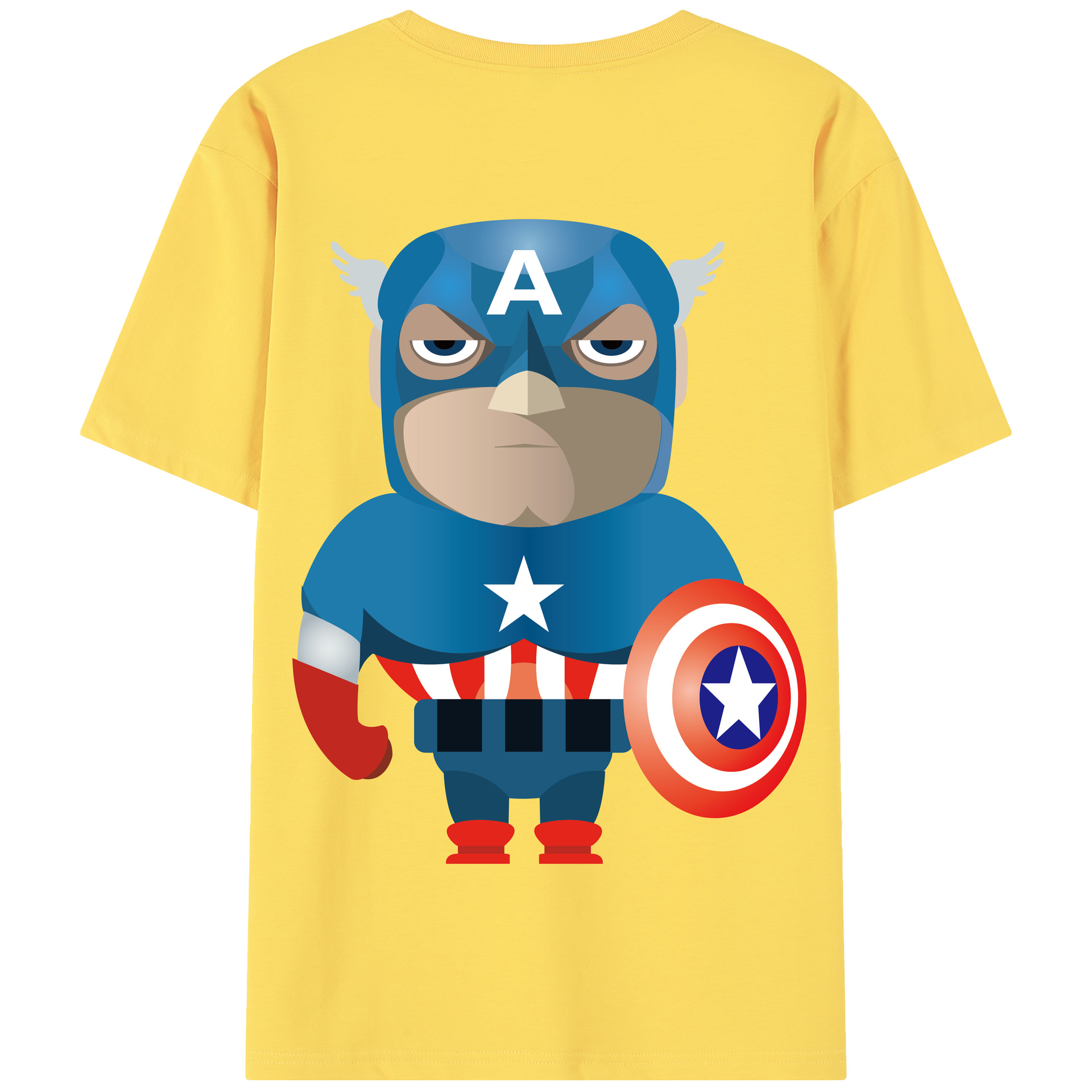 （画像用） アベンジャーズ The Avengers 綿100％半袖Tシャツ（背面プリント）
