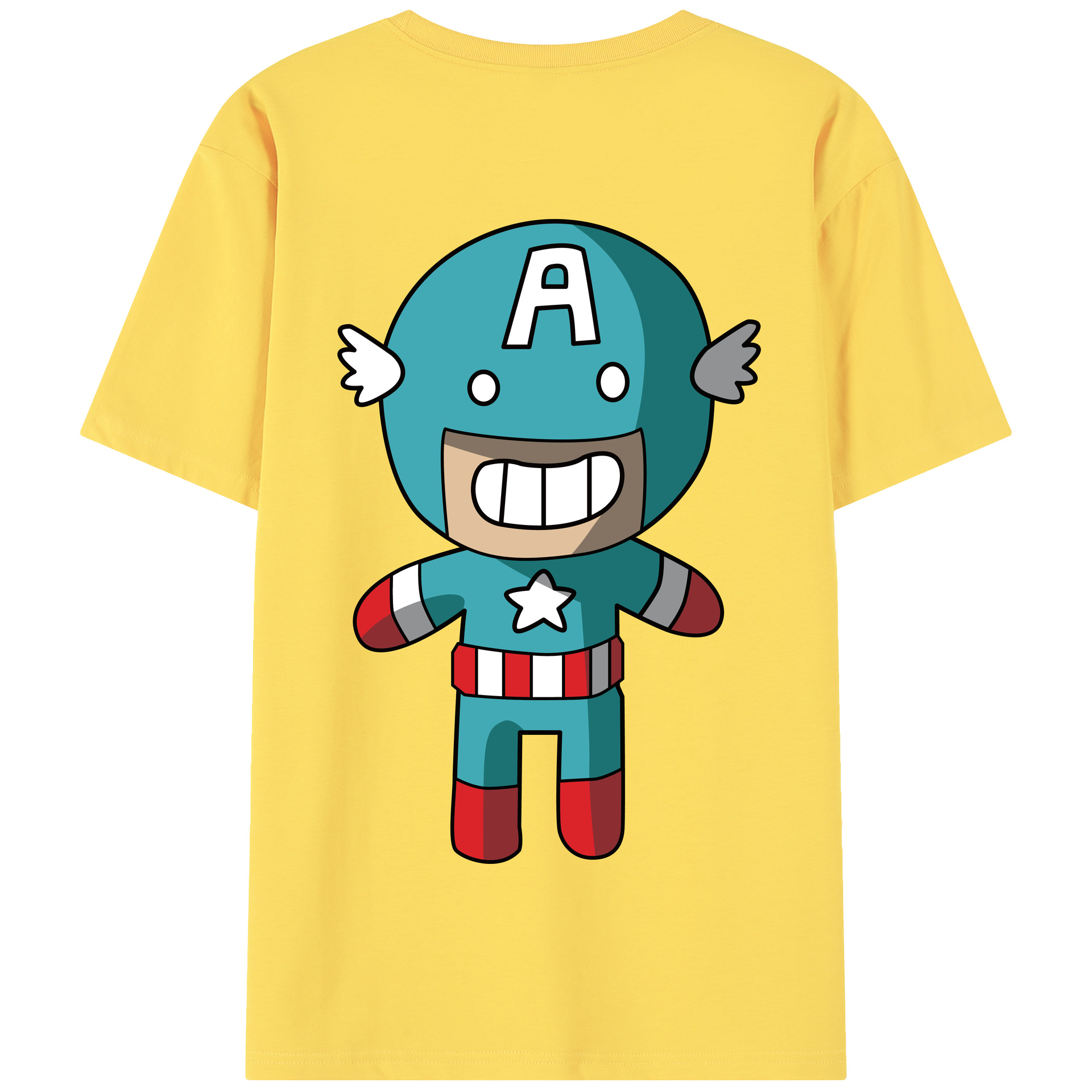 （画像用） アベンジャーズ The Avengers 綿100％半袖Tシャツ（背面プリント）