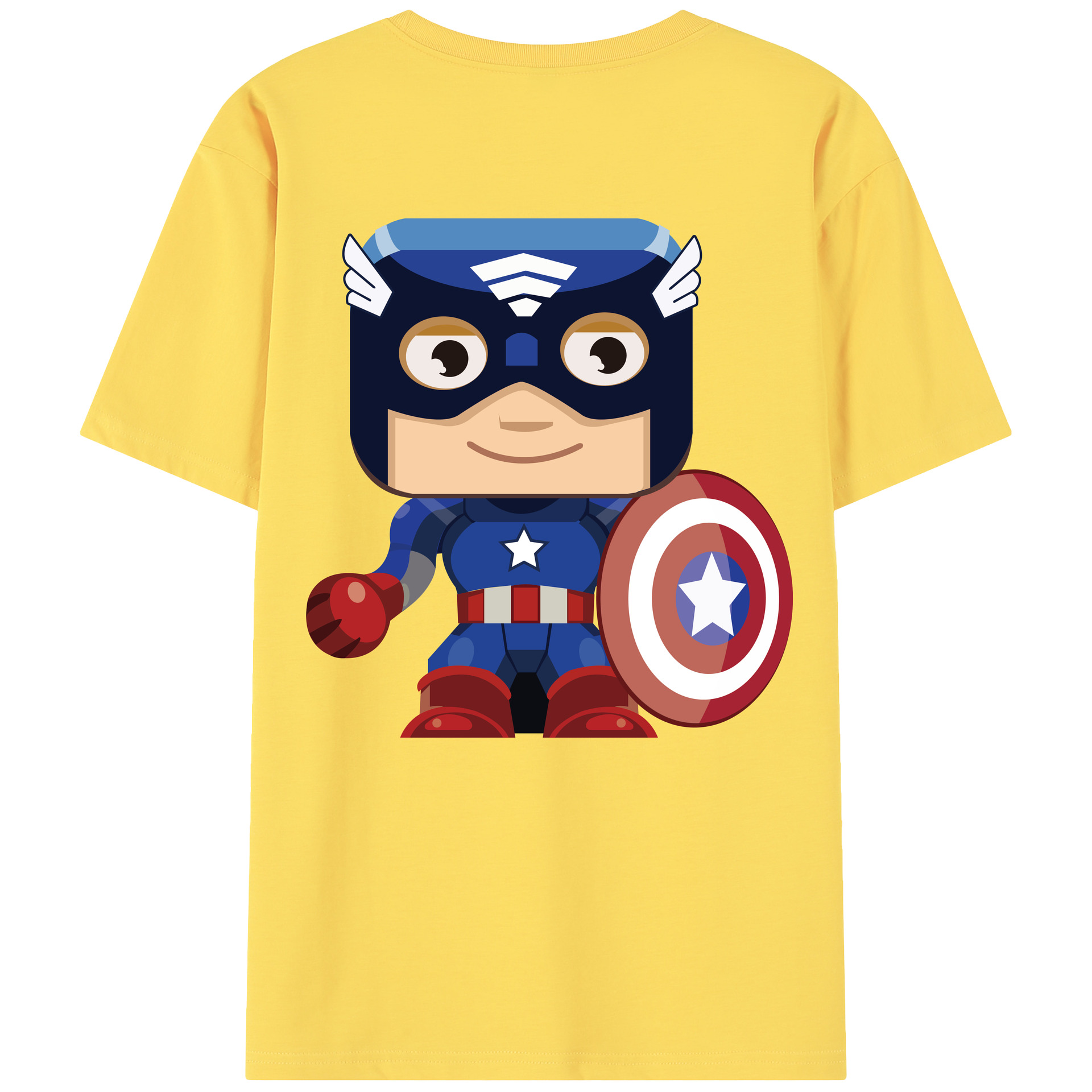 （画像用） アベンジャーズ The Avengers 綿100％半袖Tシャツ（背面プリント）