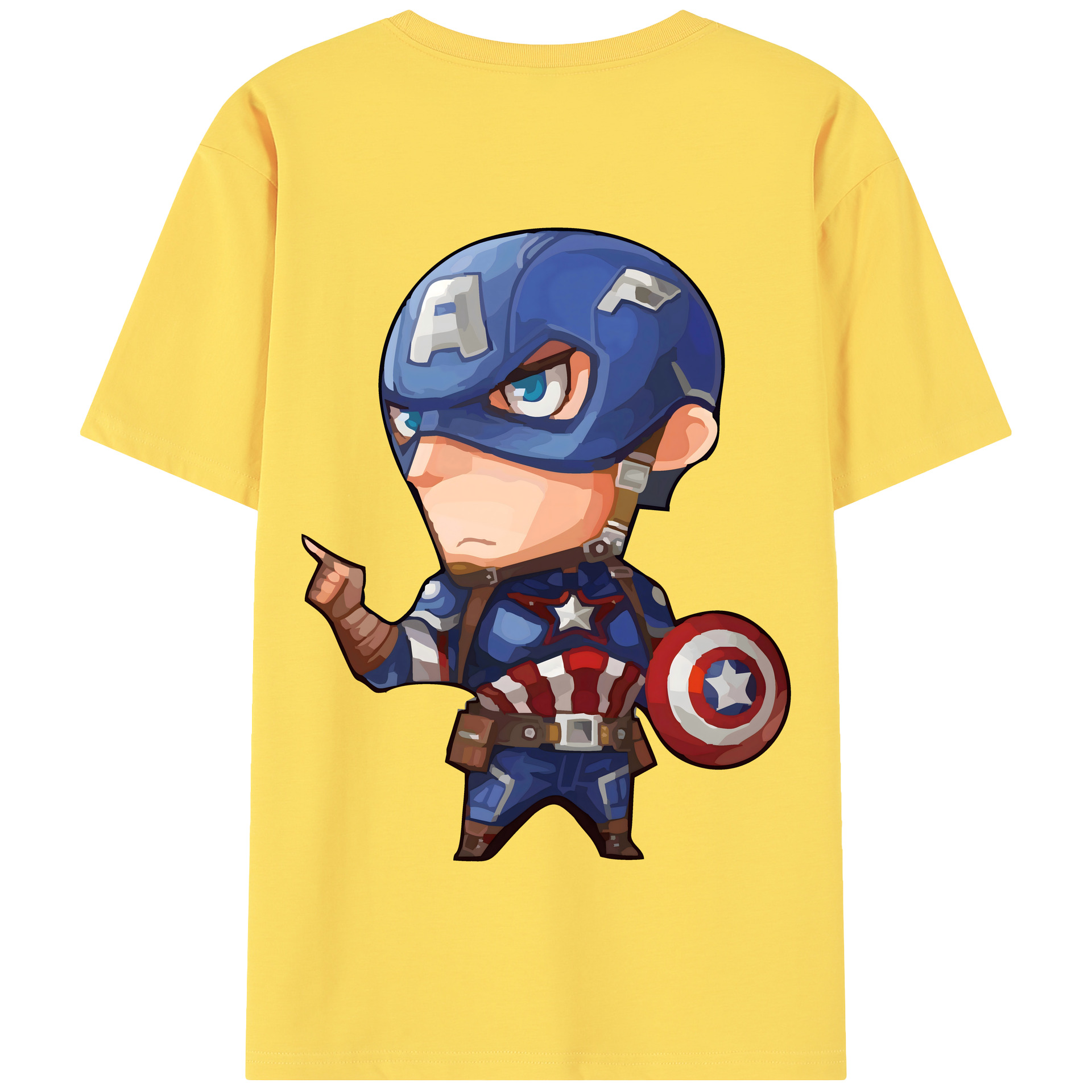 （画像用） アベンジャーズ The Avengers 綿100％半袖Tシャツ（背面プリント）
