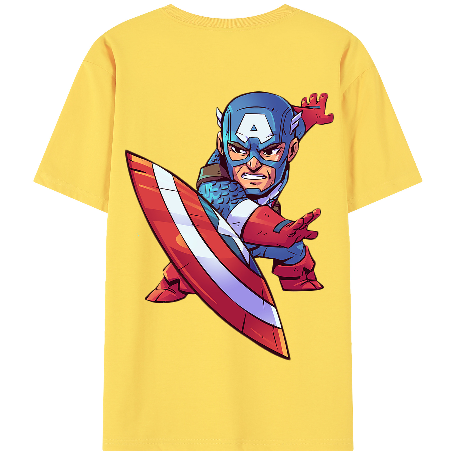 （画像用） アベンジャーズ The Avengers 綿100％半袖Tシャツ（背面プリント）