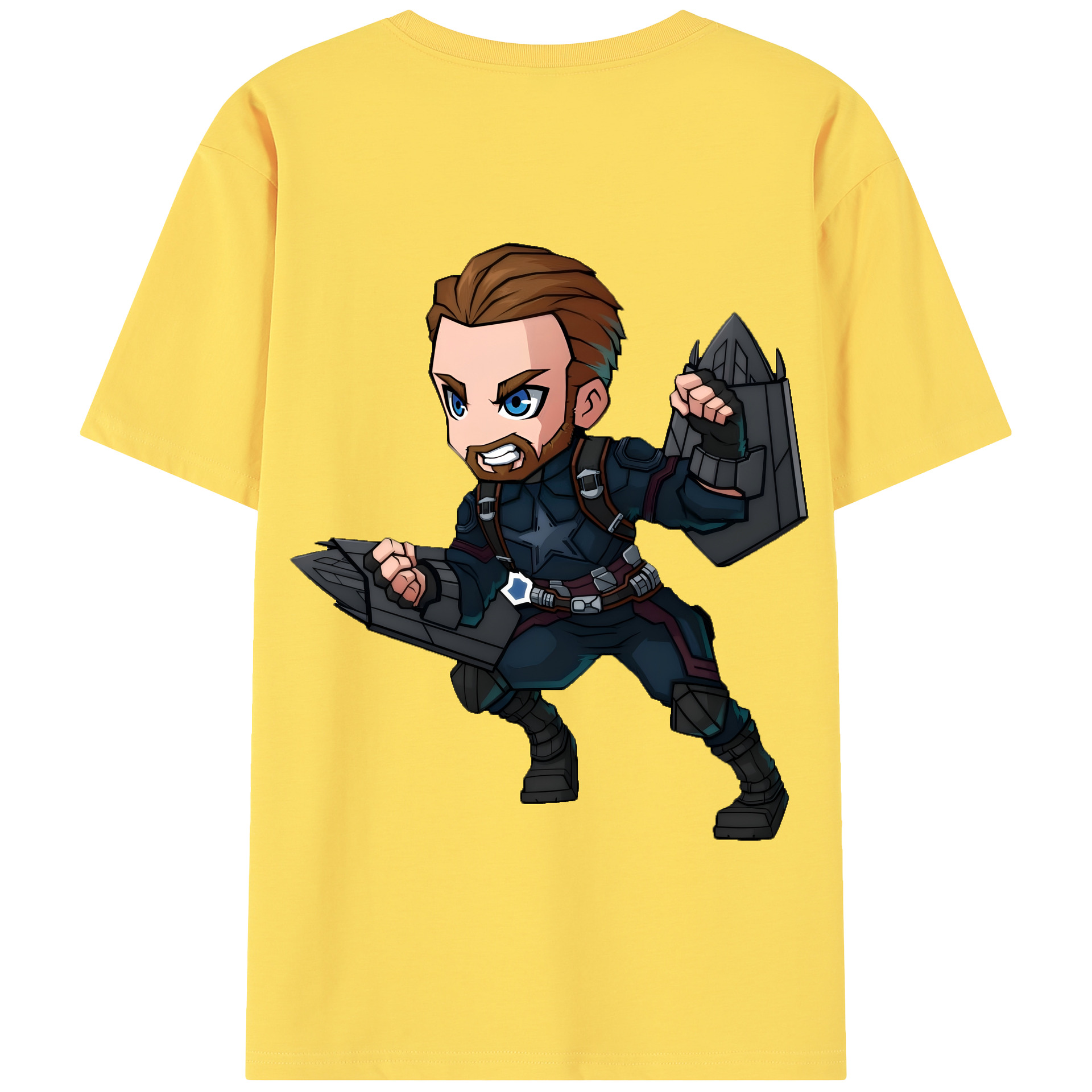 （画像用） アベンジャーズ The Avengers 綿100％半袖Tシャツ（背面プリント）