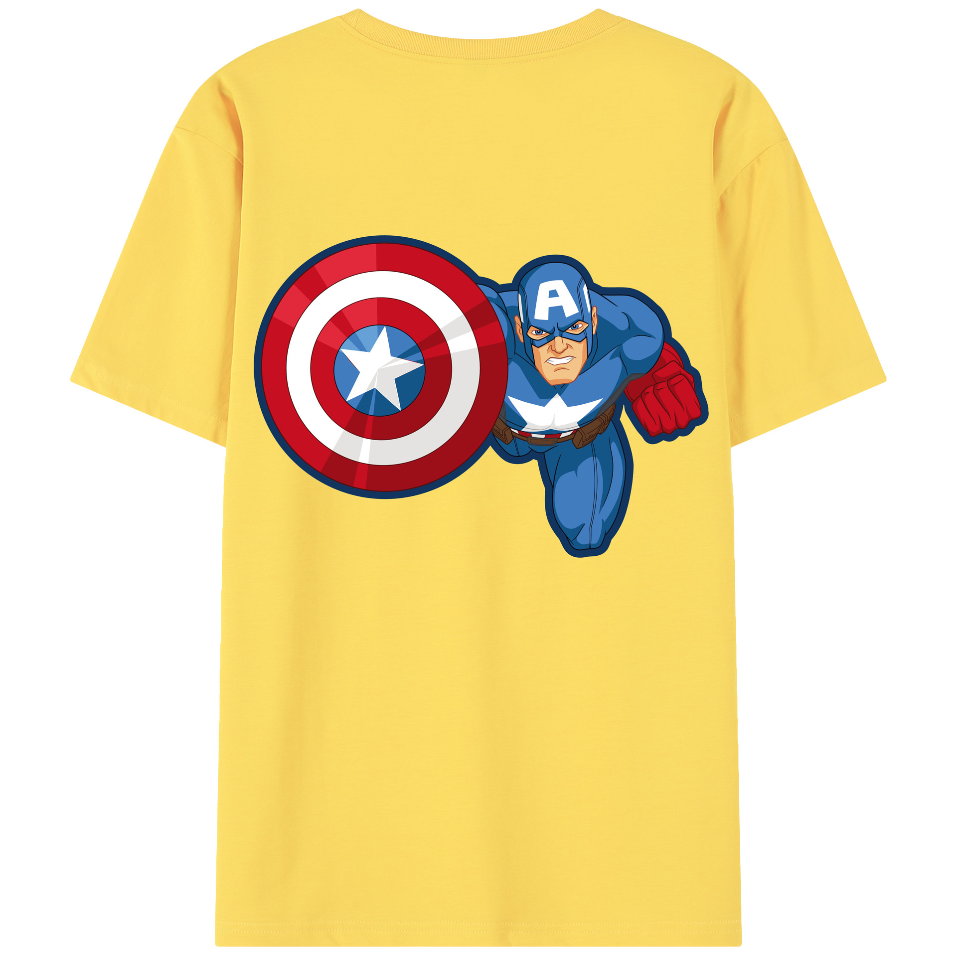 （画像用） アベンジャーズ The Avengers 綿100％半袖Tシャツ（背面プリント）