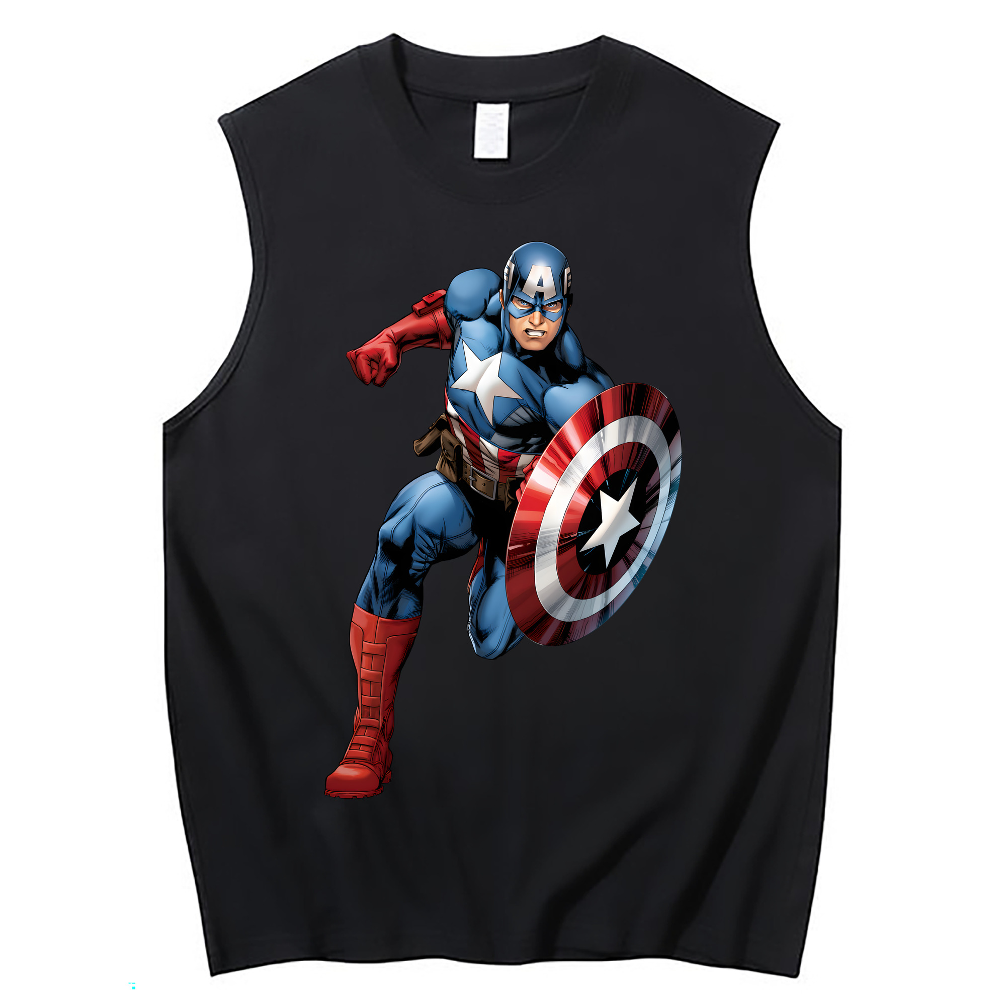 （画像用） アベンジャーズ The Avengers コットン100％タンクトップ（フロントプリント）