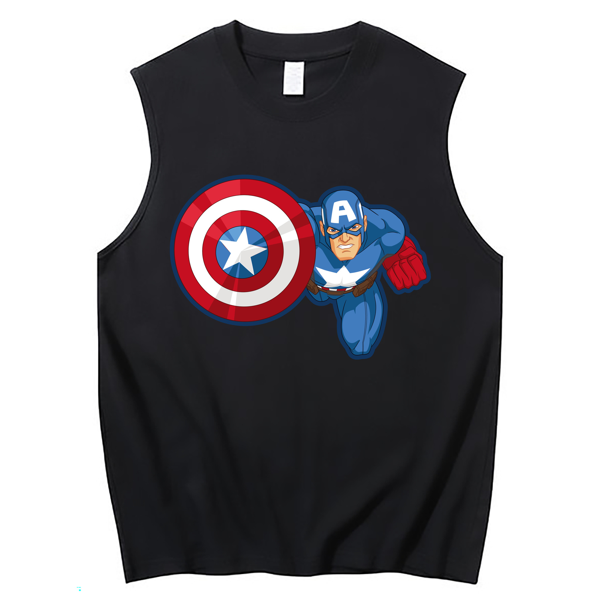 （画像用） アベンジャーズ The Avengers コットン100％タンクトップ（フロントプリント）