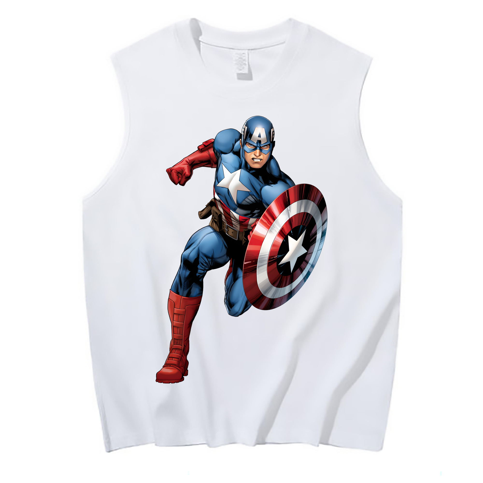 （画像用） アベンジャーズ The Avengers コットン100％タンクトップ（フロントプリント）