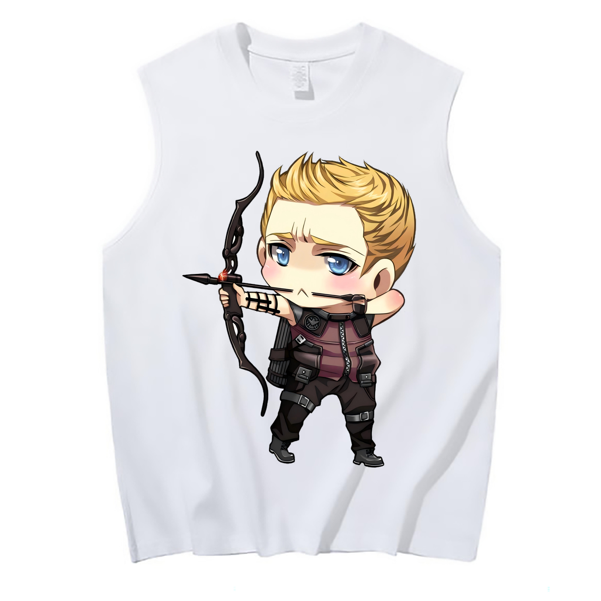 （画像用） アベンジャーズ The Avengers コットン100％タンクトップ（フロントプリント）