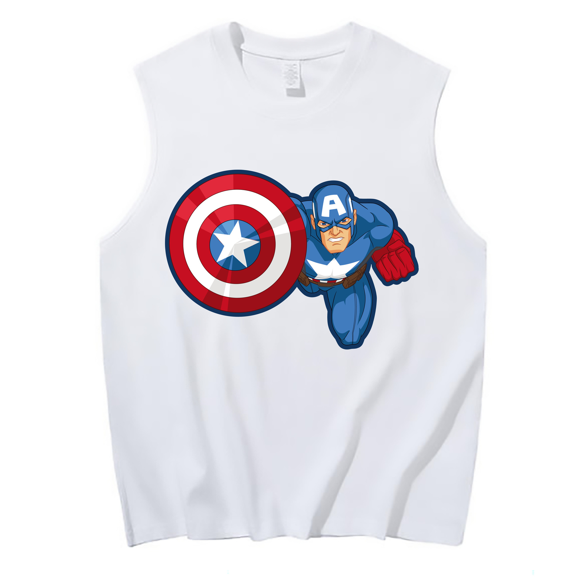 （画像用） アベンジャーズ The Avengers コットン100％タンクトップ（フロントプリント）