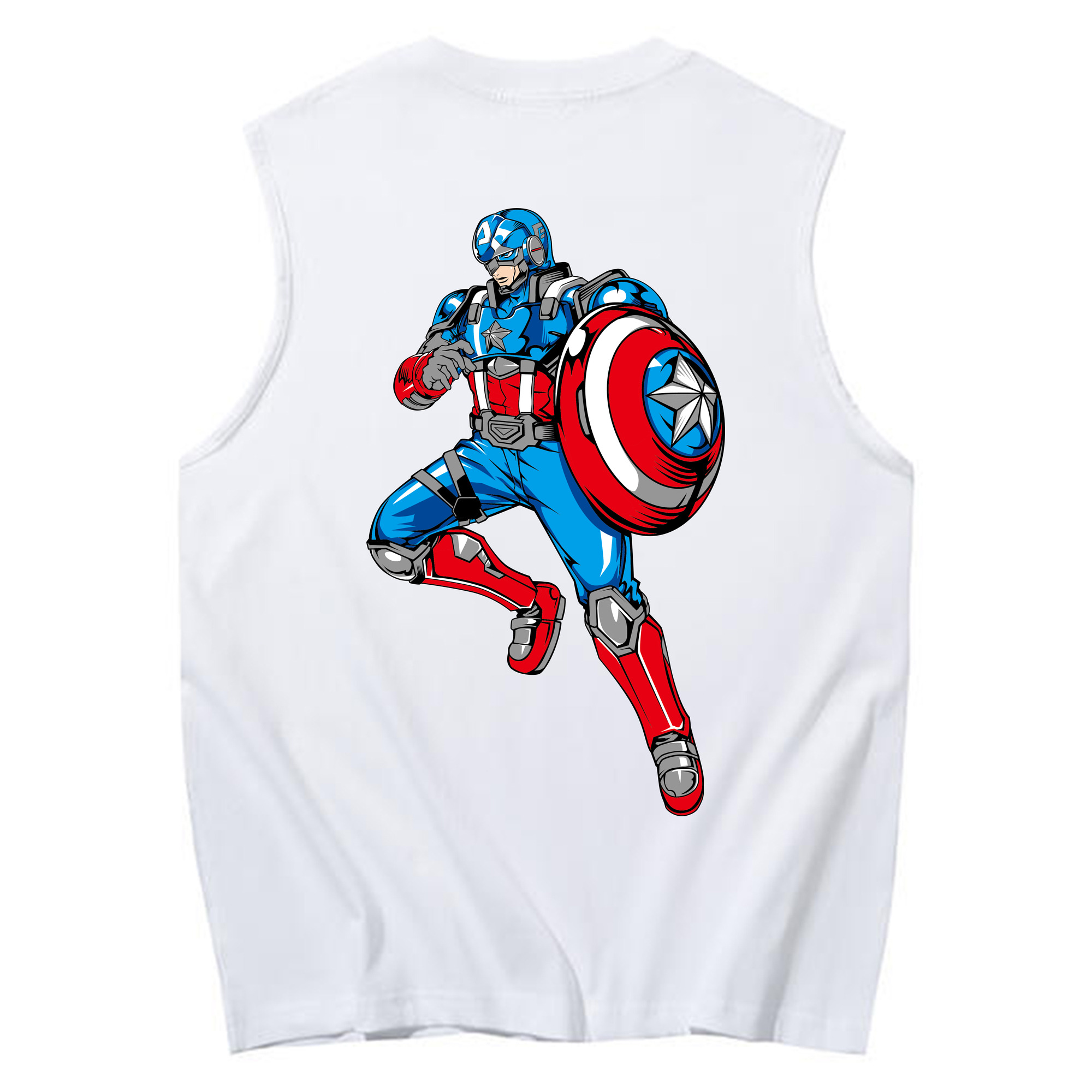 （画像用） アベンジャーズ The Avengers コットン100％タンクトップ（背面プリント）