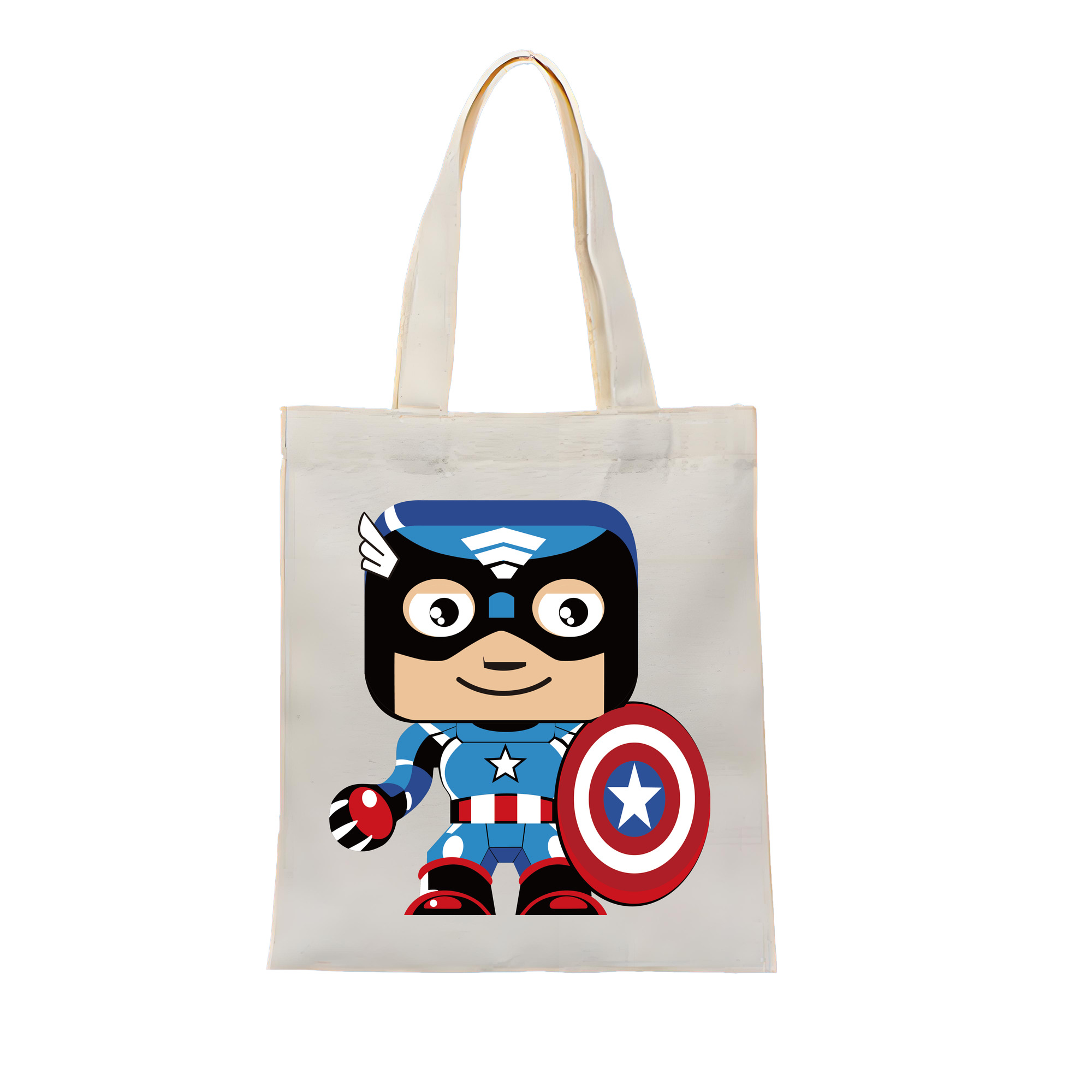 （画像用） アベンジャーズ The Avengers 縦型キャンバス生地手提げバッグ　トートバッグ