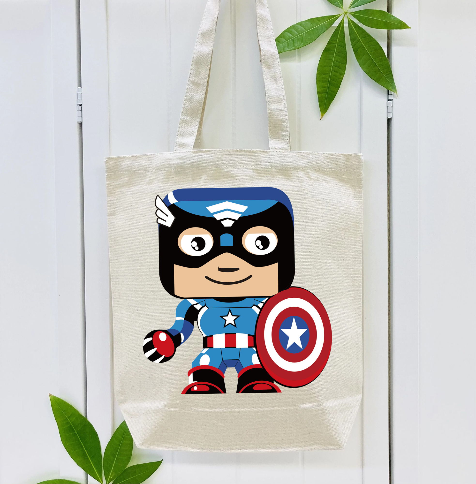 アベンジャーズ The Avengers 縦型キャンバス生地手提げバッグ　トートバッグ