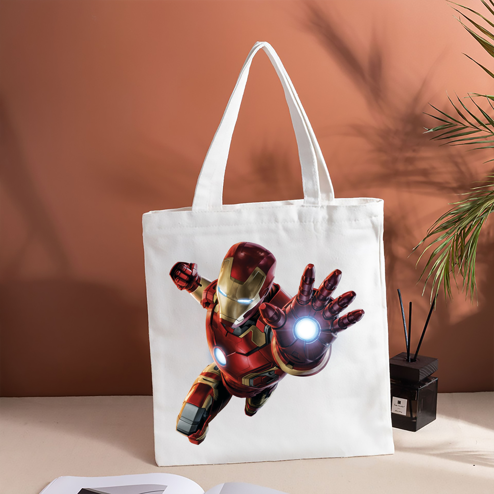 アベンジャーズ The Avengers 縦型キャンバス生地手提げバッグ　トートバッグ
