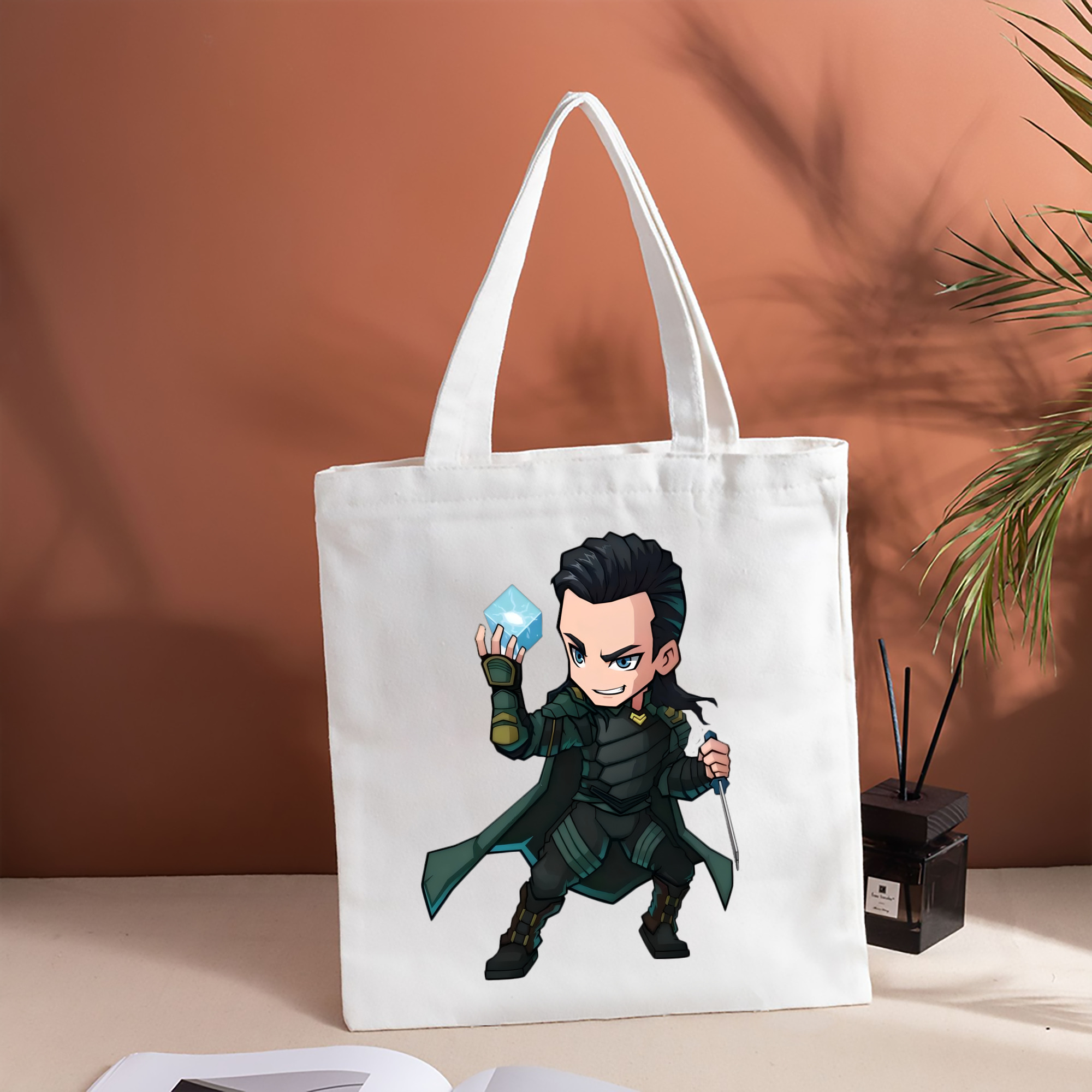 アベンジャーズ The Avengers 縦型キャンバス生地手提げバッグ　トートバッグ
