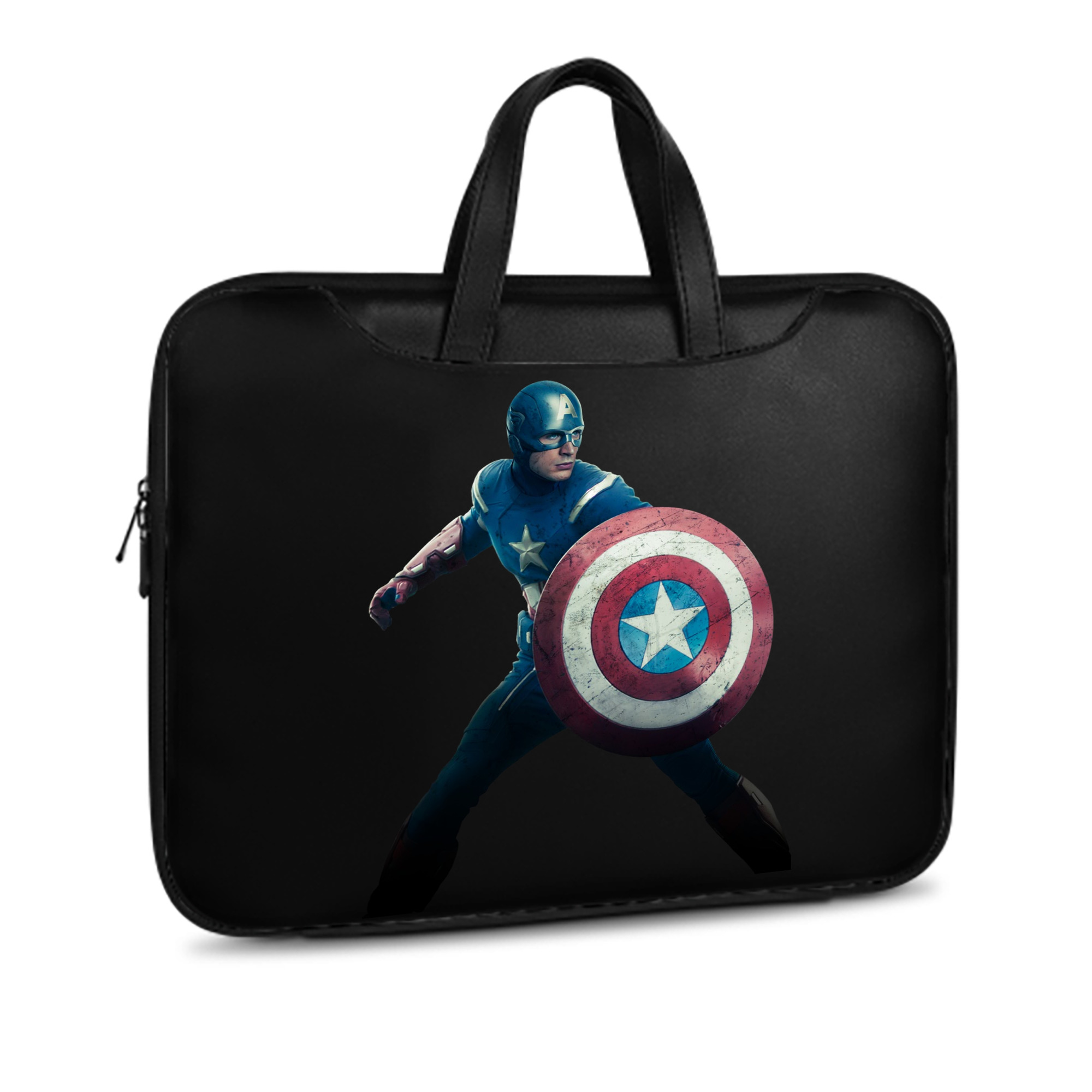 （画像用） アベンジャーズ The Avengers レザーラップトップバッグ　ノートパソコンケース