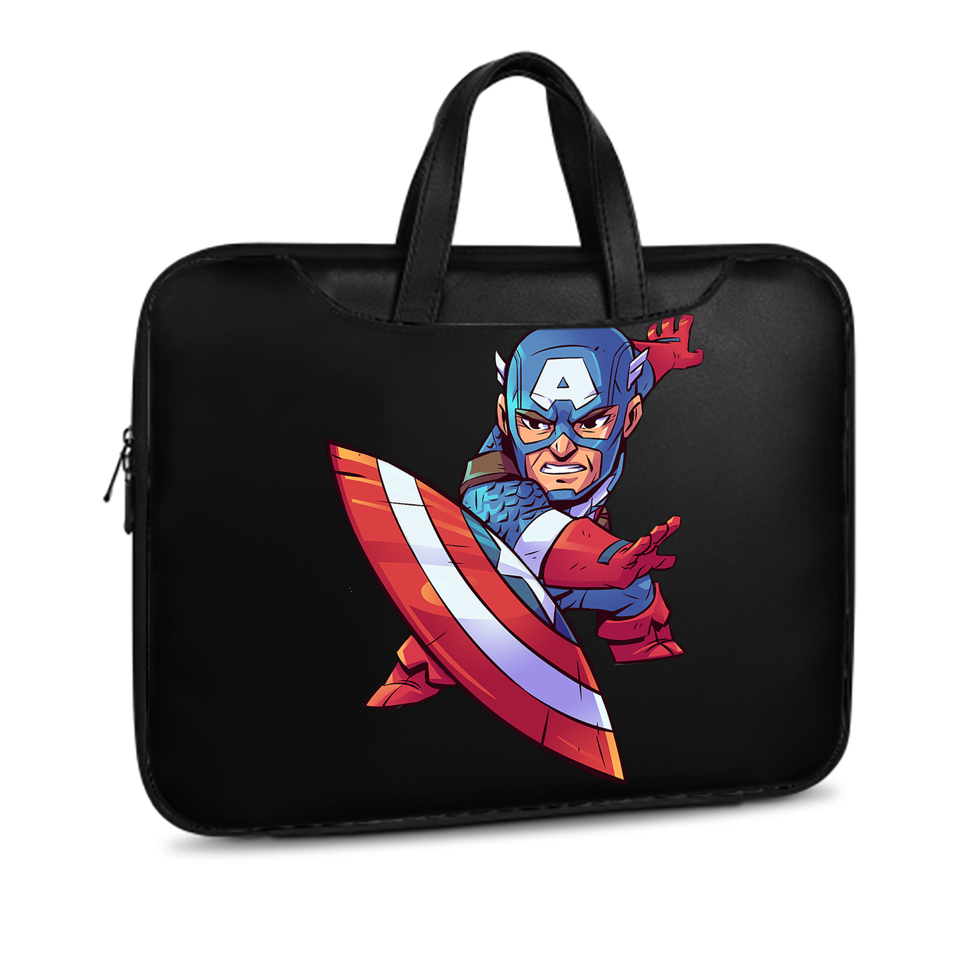 （画像用） アベンジャーズ The Avengers レザーラップトップバッグ　ノートパソコンケース