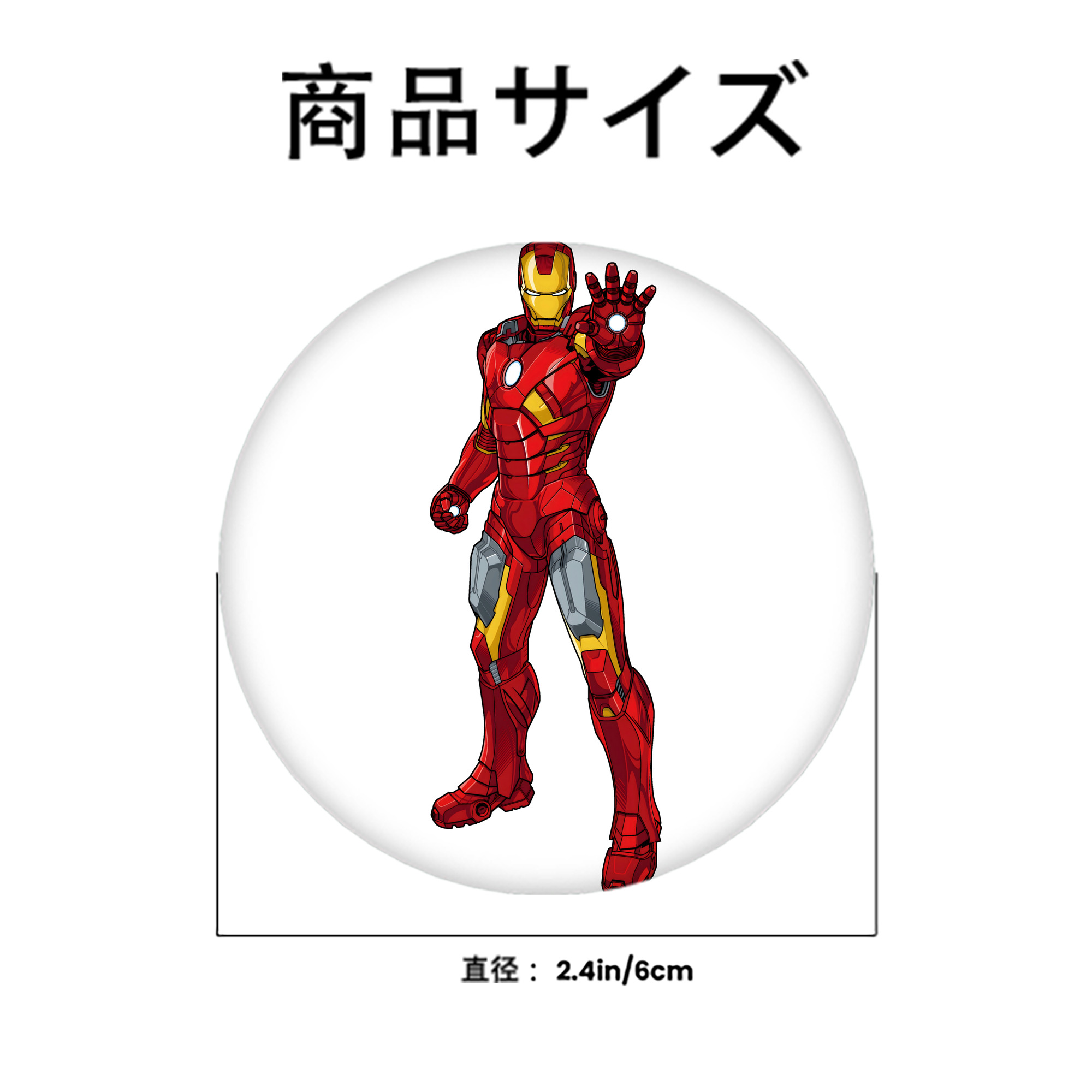 アベンジャーズ The Avengers 6cm 缶バッジ 複数セット